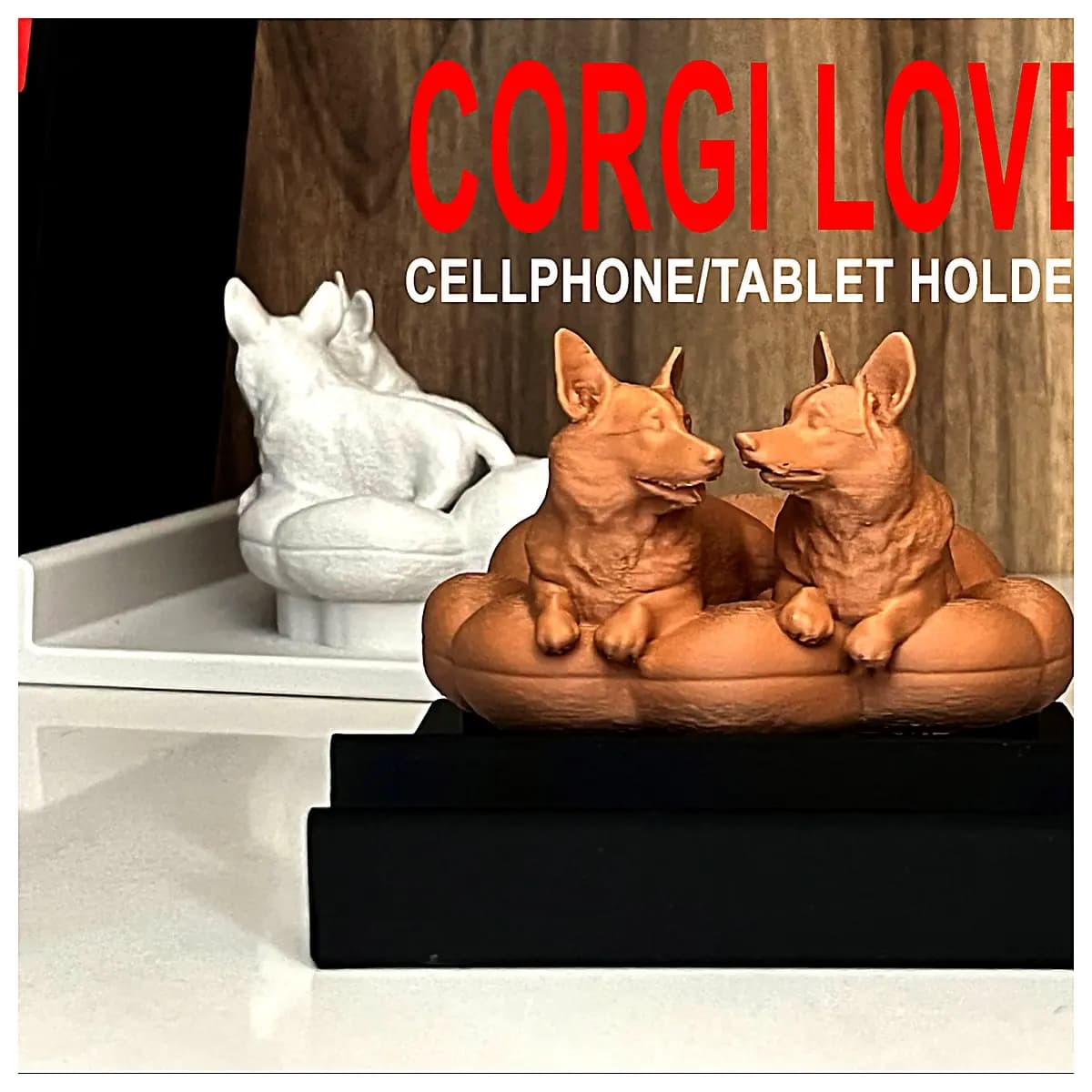 Corgi Phone Tablet Holder Stand Pet Stand Mobile Holder Desktop Stand Adjustable Angle Corgi Lover Accessories