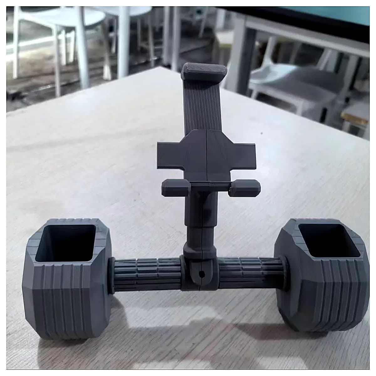 Dumbbell Rack Phone Holder Fitness Stand Gym Exercise Support Bracket Mobile Holder Running Workout Stabilizer Accessory
