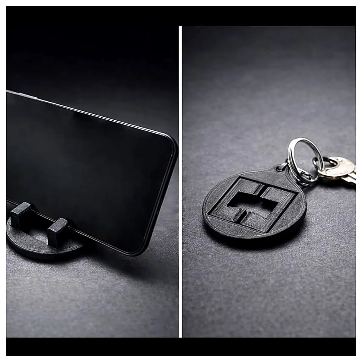 Foldable Phone Stand Keychain Combo Print Phone Stand Mobile Holder Phone Accessory Mobile Clip Phone Charm