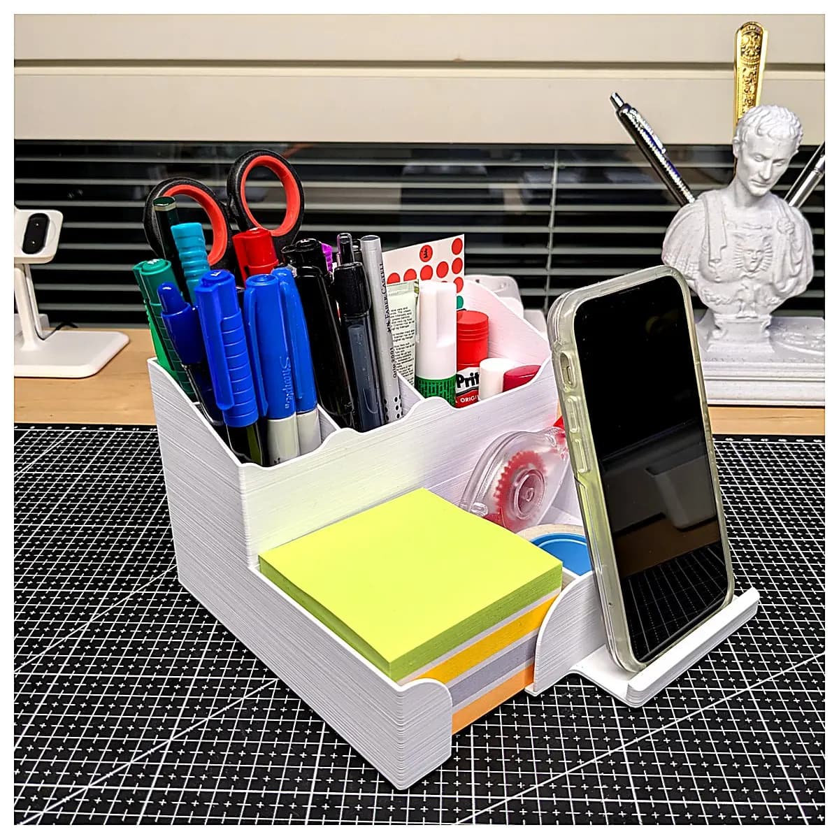 Phone Holder Desktop Organizer Phone Stand Holder Accessory Desk Organizer Mobile Holder Desktop Shelf Office Desk Storage