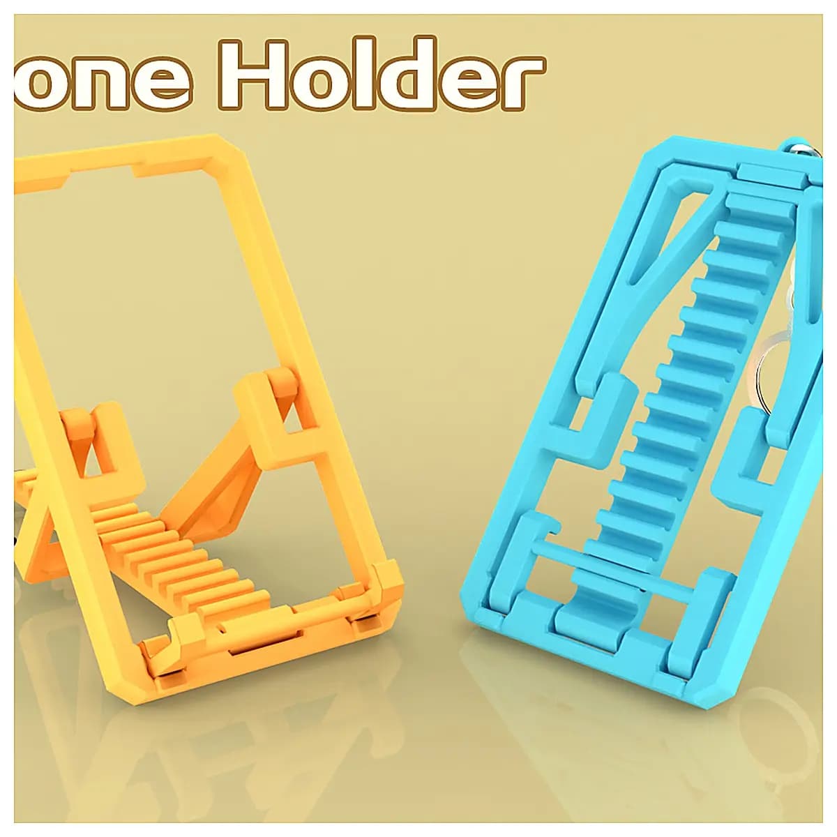 Foldable Phone Stand Keychains Phone Stand Accessories Mobile Holder Bracket Holder Clips Phone Holder Stand Keyring Phone Case Support