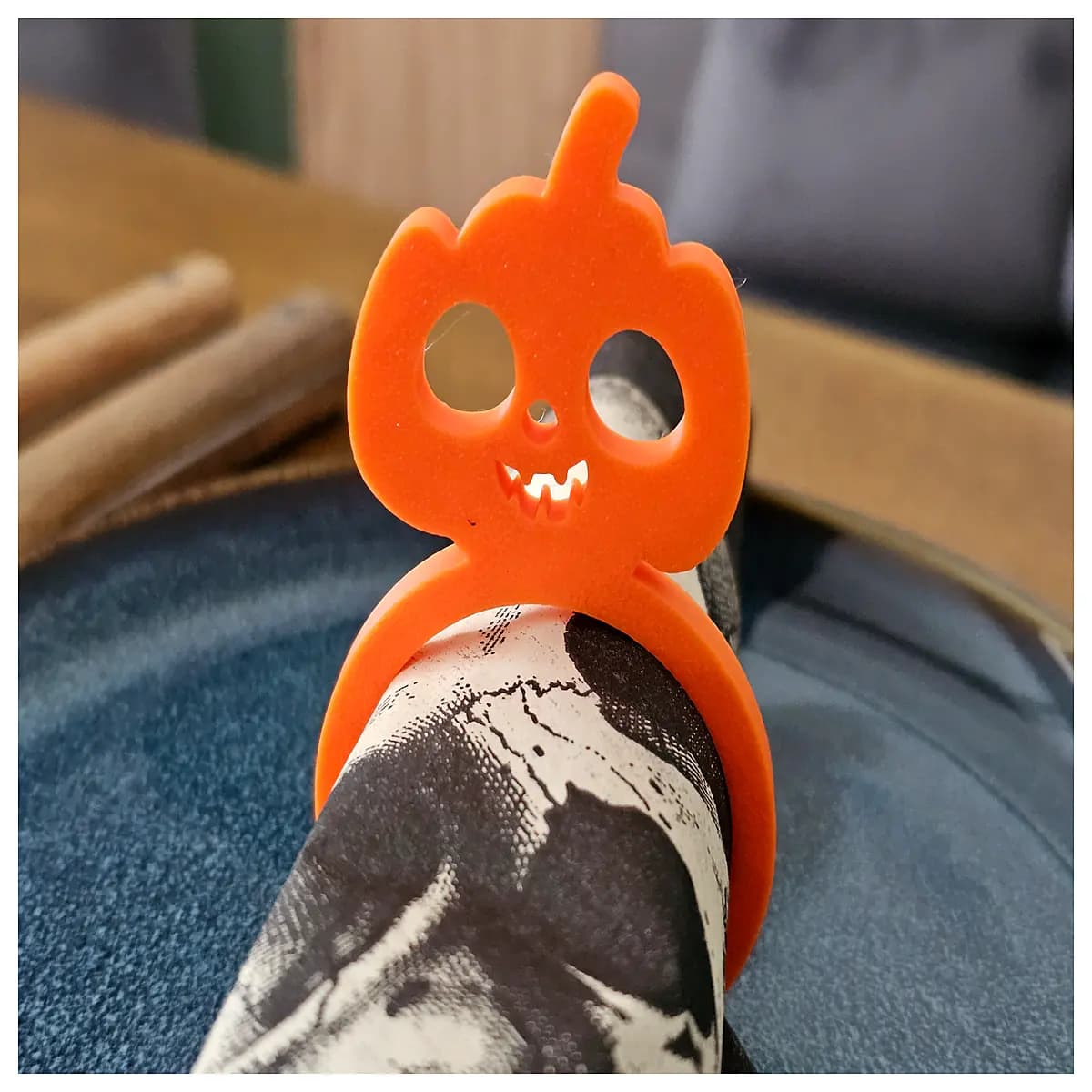cute napkin rings halloween table decor festive party supplies