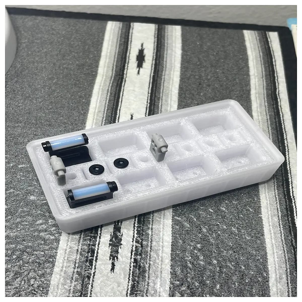 gridfinity nozzle wiper and blade holder 1x2 for printer maintenance tooling