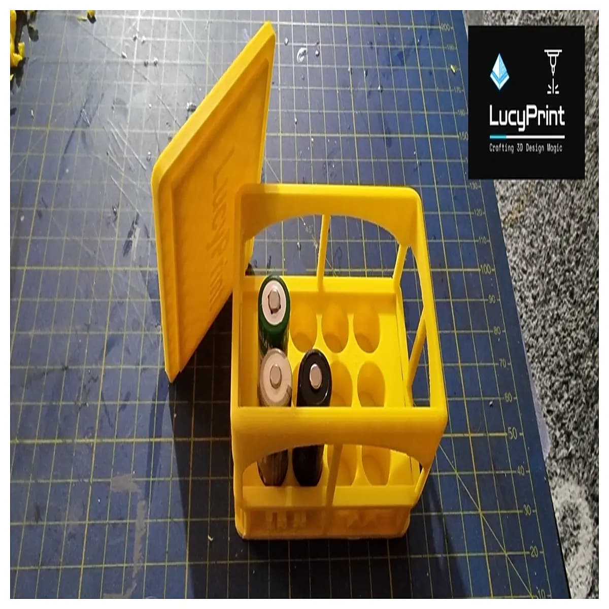 aa battery holder case with lid snap on cover for 1 2 3 4 cells dry cell box storage organizer