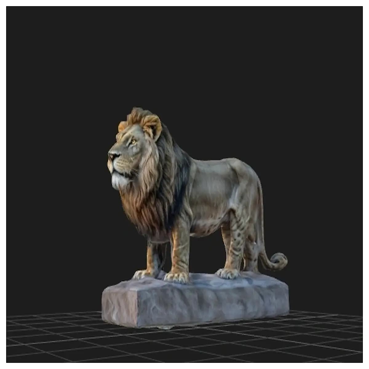 realistic lion statue garden decor outdoor animal sculpture duty resin lion figure for yard landscaping