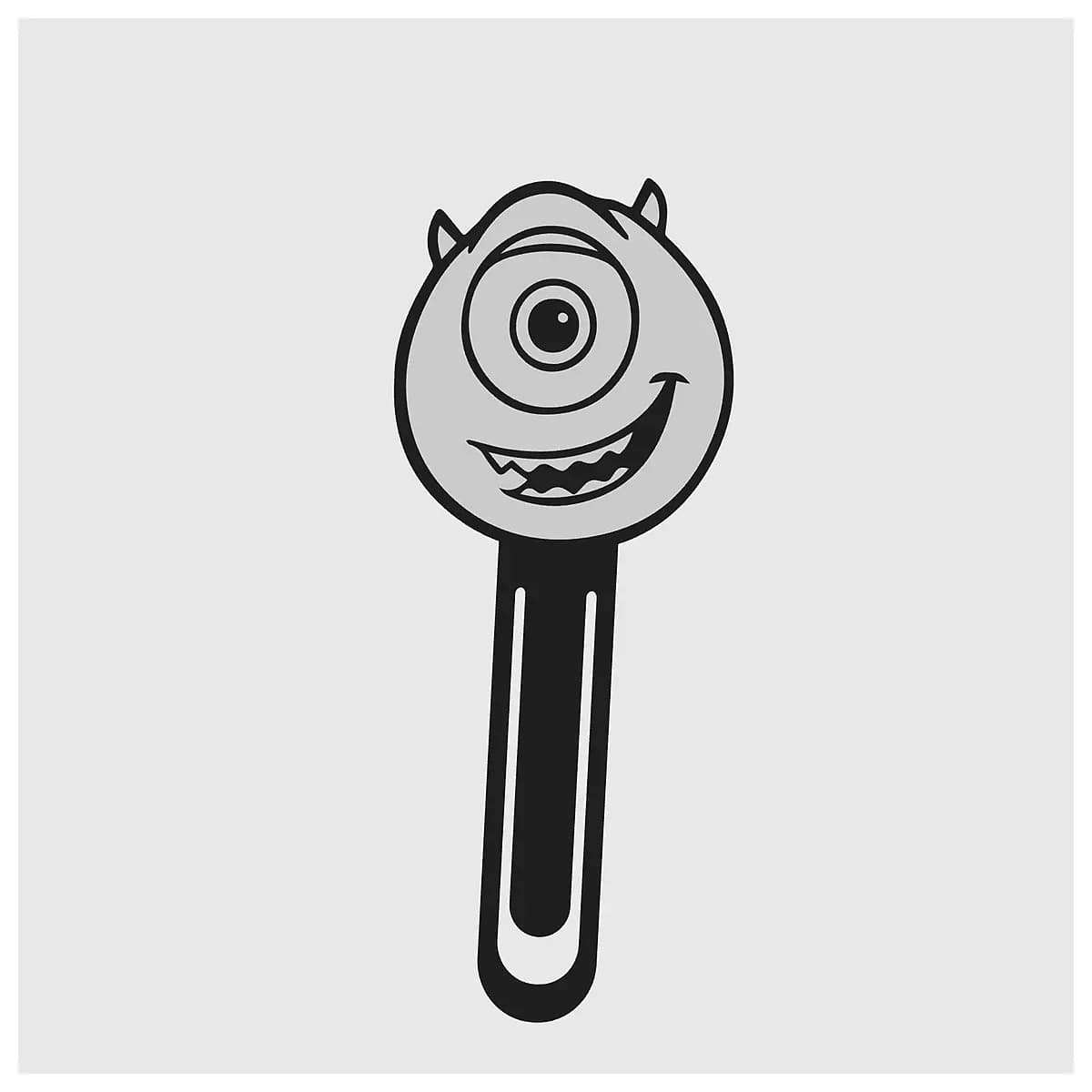 monsters mike wazowski bookmark cute cartoon character office school supplies fun reading accessory