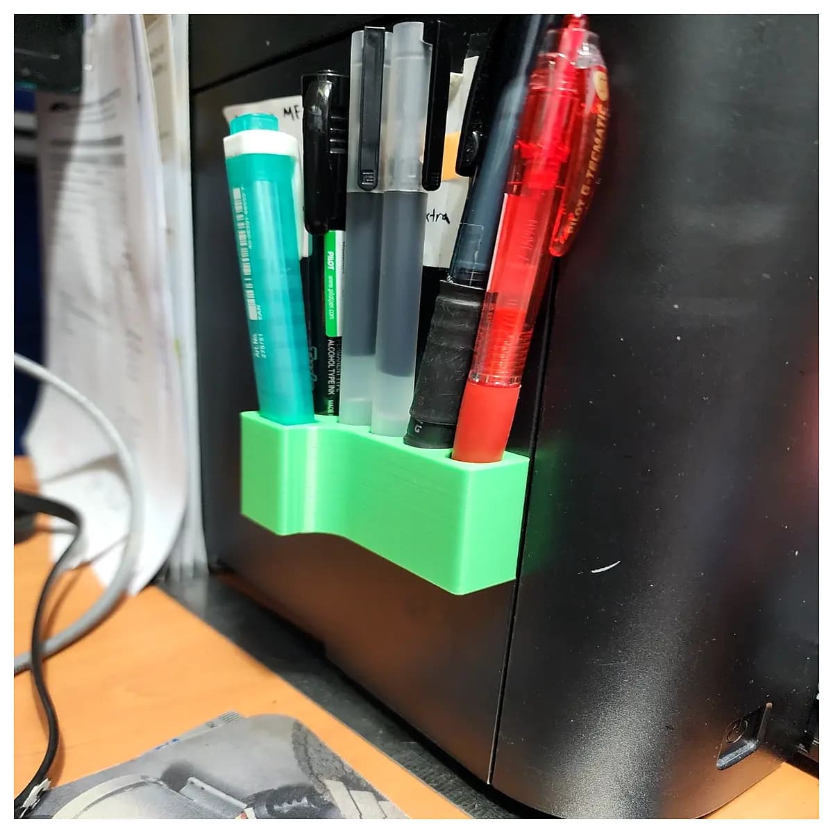 desk organizer for pens and highlighters stationery holder office supplies storage cute pen cup multi slot pen