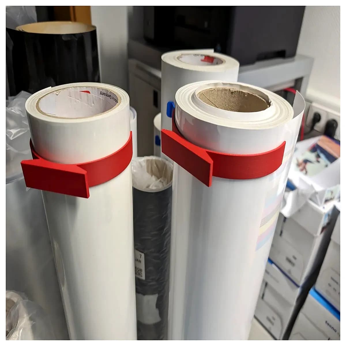 duty paper roll holders for printing press film reels industrial media clamps