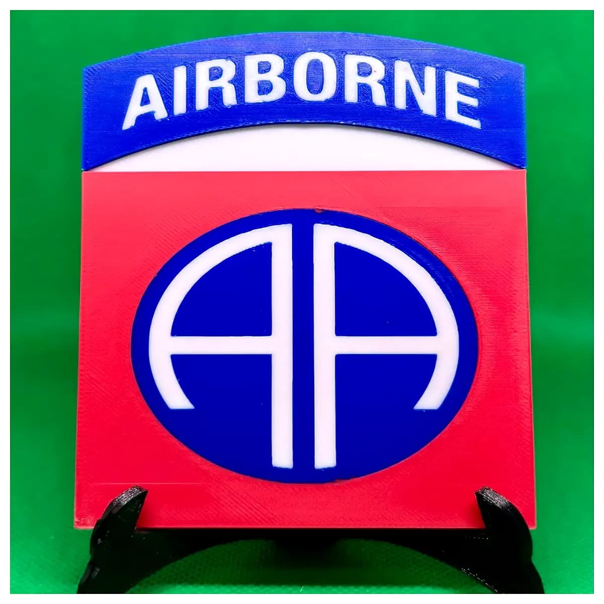 82nd airborne division patch blank morale hook loop tactical military insignia gear