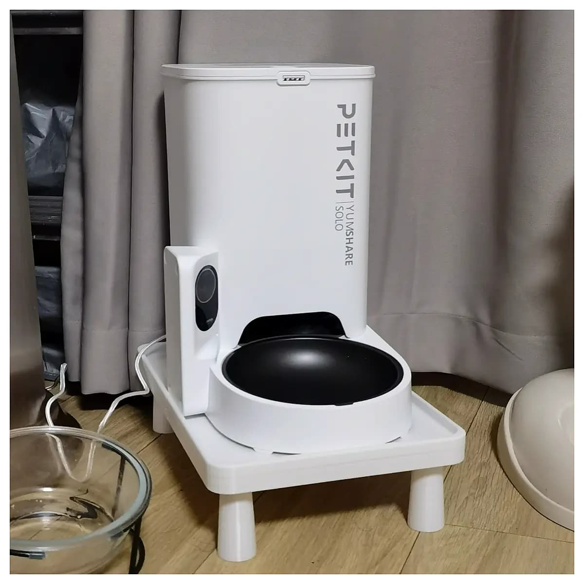 xiaopei solo pet feeder elevated ergonomic cat feeding station anti choking high bowl platform