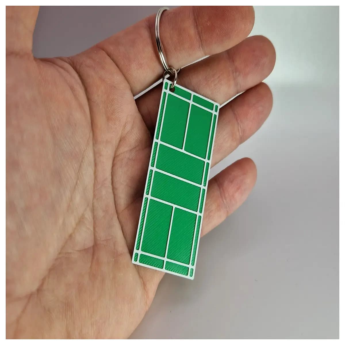 badminton keychain metal sports gift durable rackets shuttlecock accessory