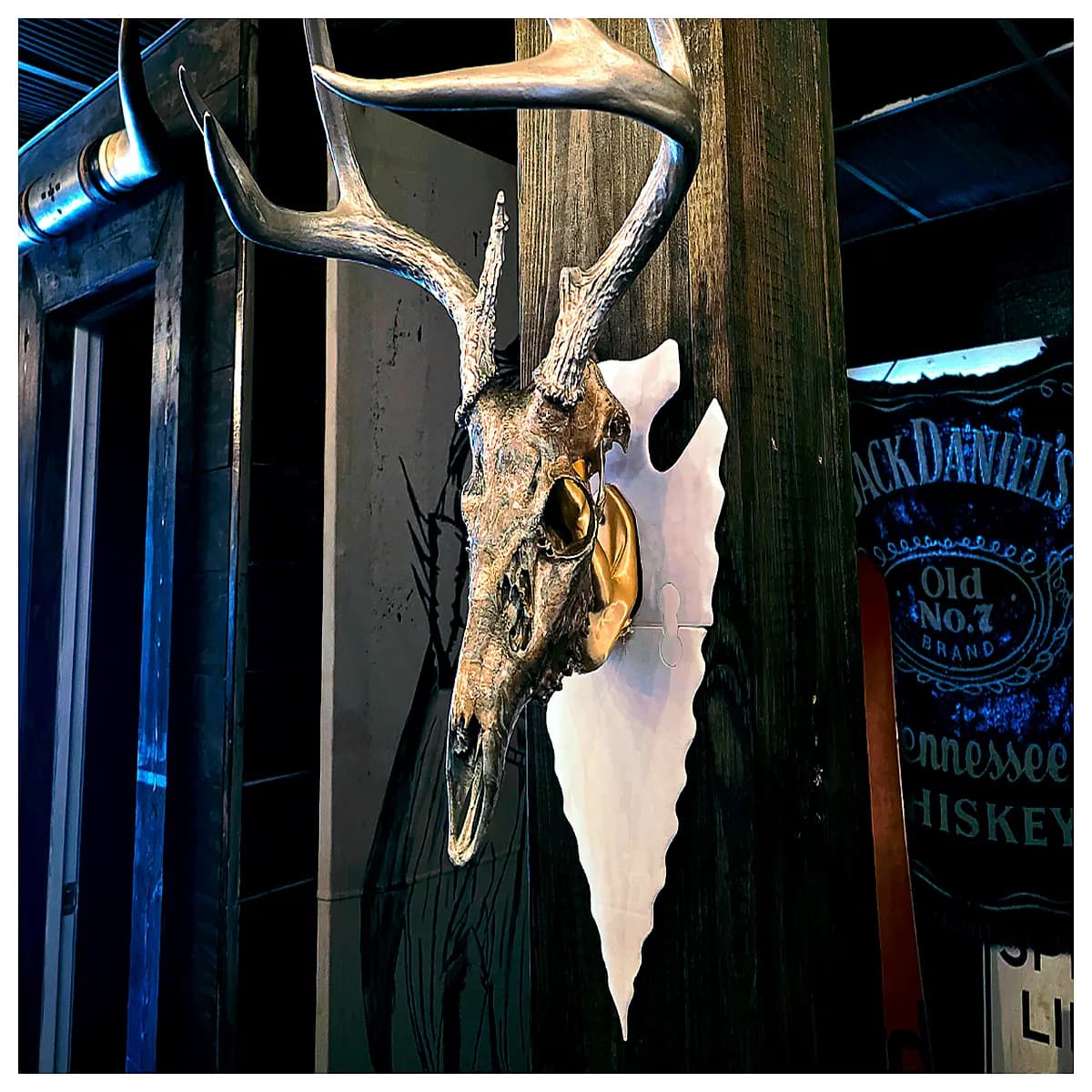 antler wall mount bracket arrow shape home decor rustic shelf support hardware