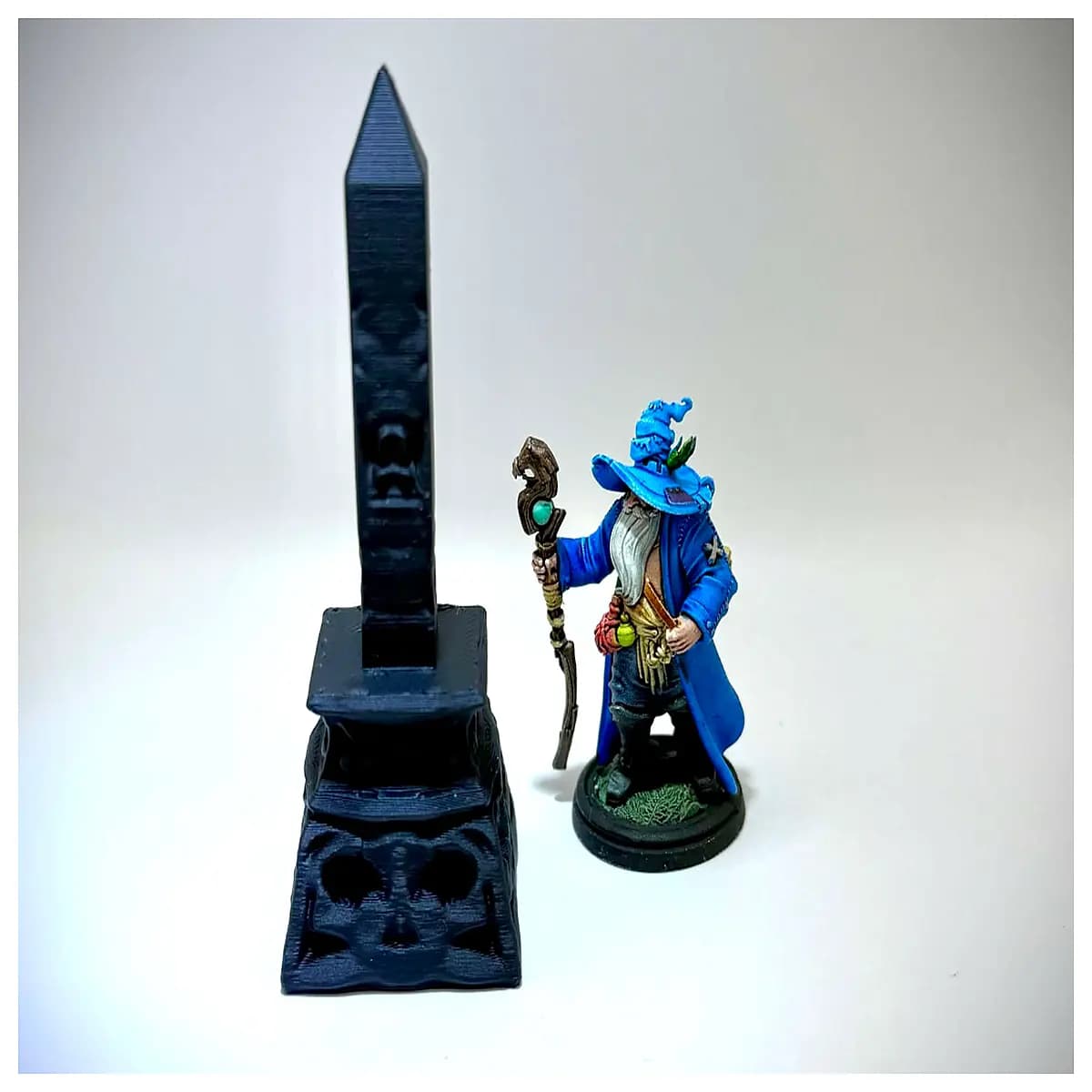 dnd dungeon terrain skull pillar obelisk bone dungeon decor miniature base skull column fantasy rpg map accessory