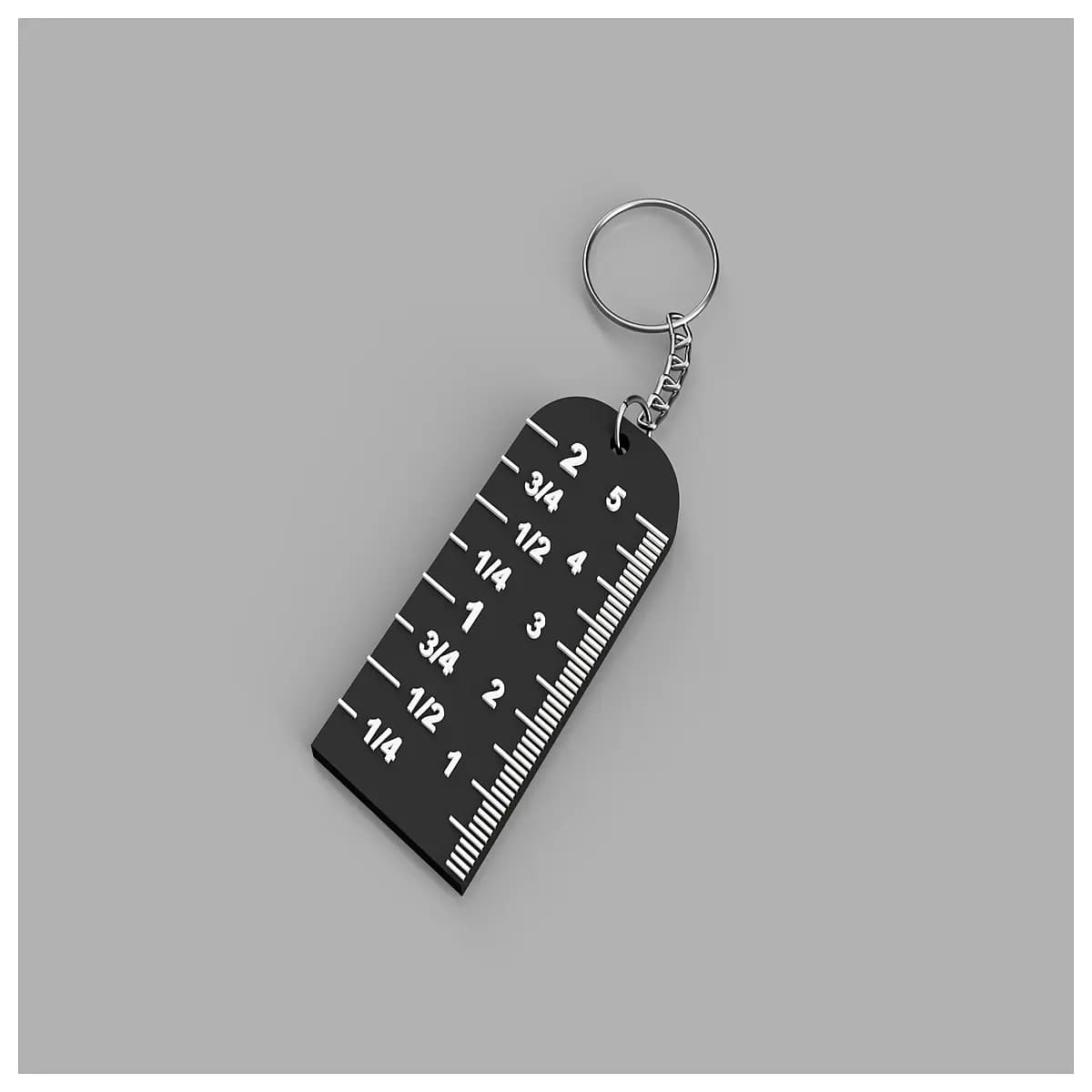 mi ruler keychain metal measuring tool portable pocket tape measure for carpentry diy crafts key ring accessory
