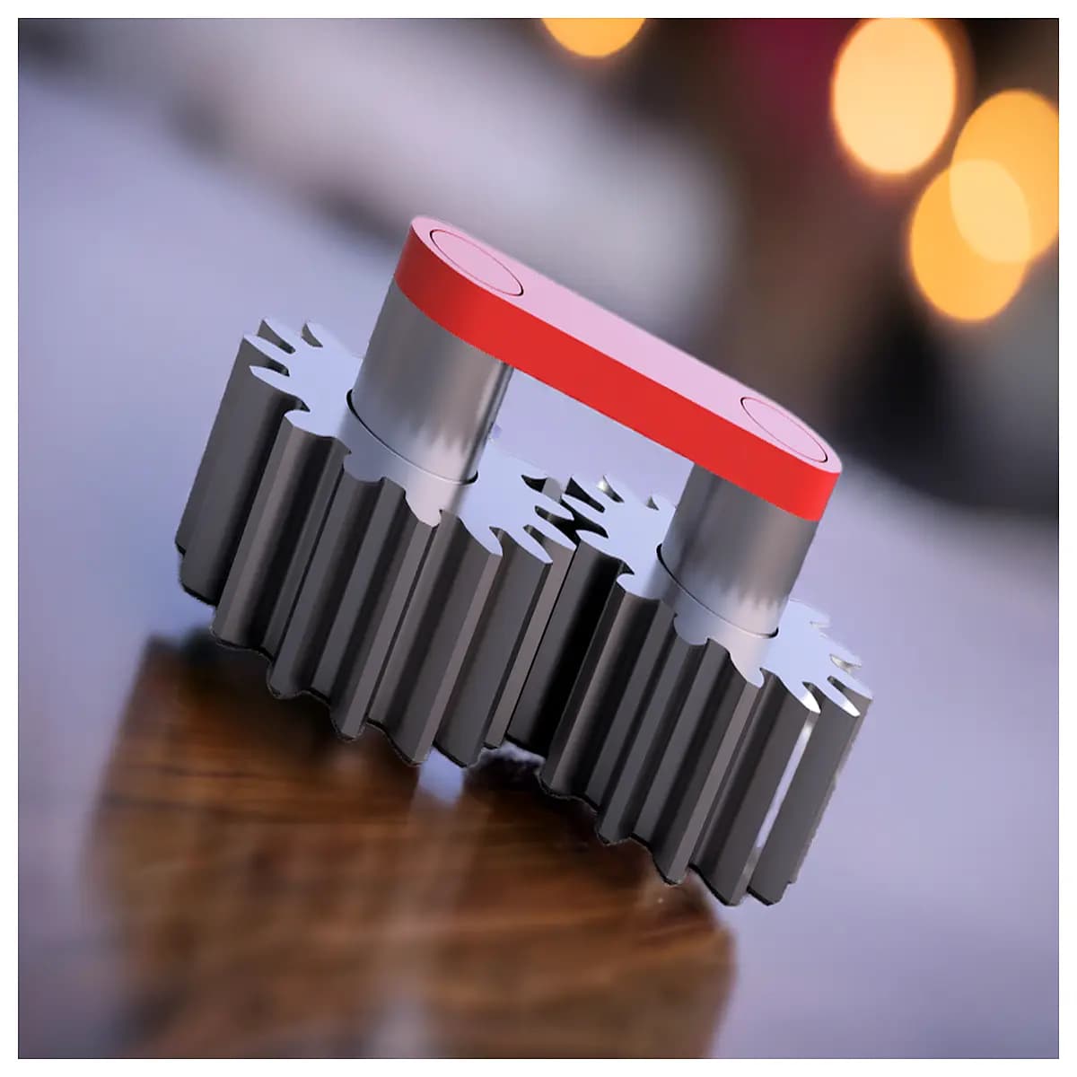 fidget gear toy metal spinning gears stress relief desk toy for adults anxiety relief sensory play