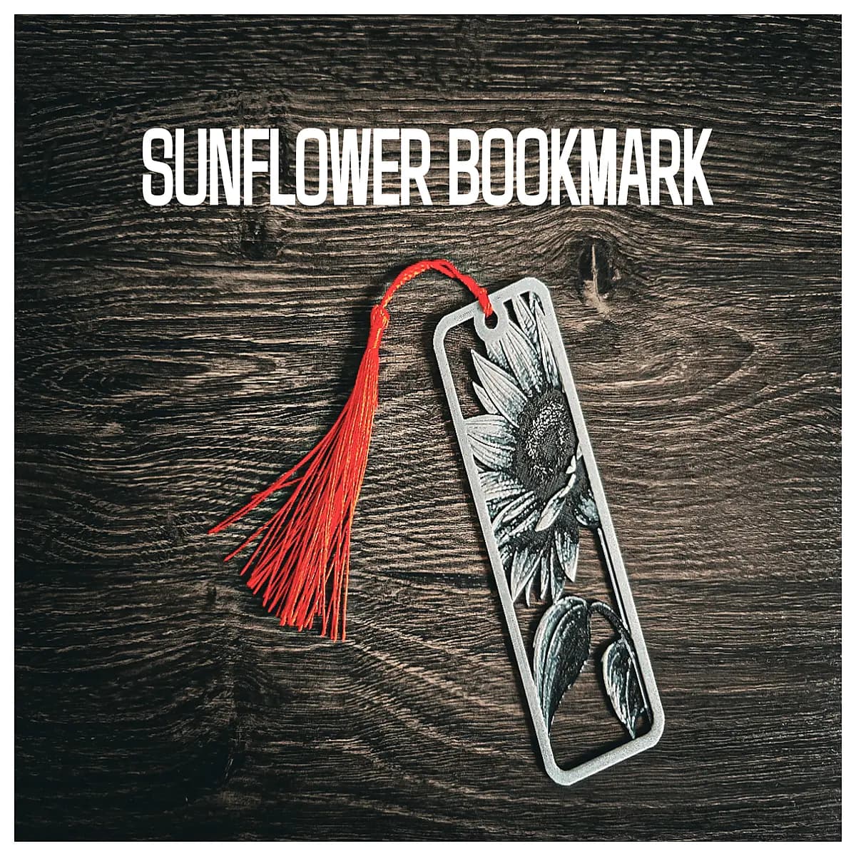 cute sunflower bookmark metal page marker reading students teachers library organizer aesthetic stationery