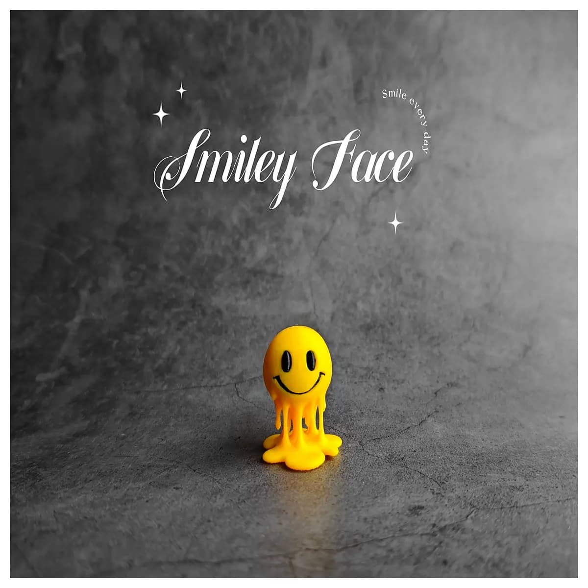 cute melting smiley face desk ornament funny office decor funny coworkers stress relief desktop accessory