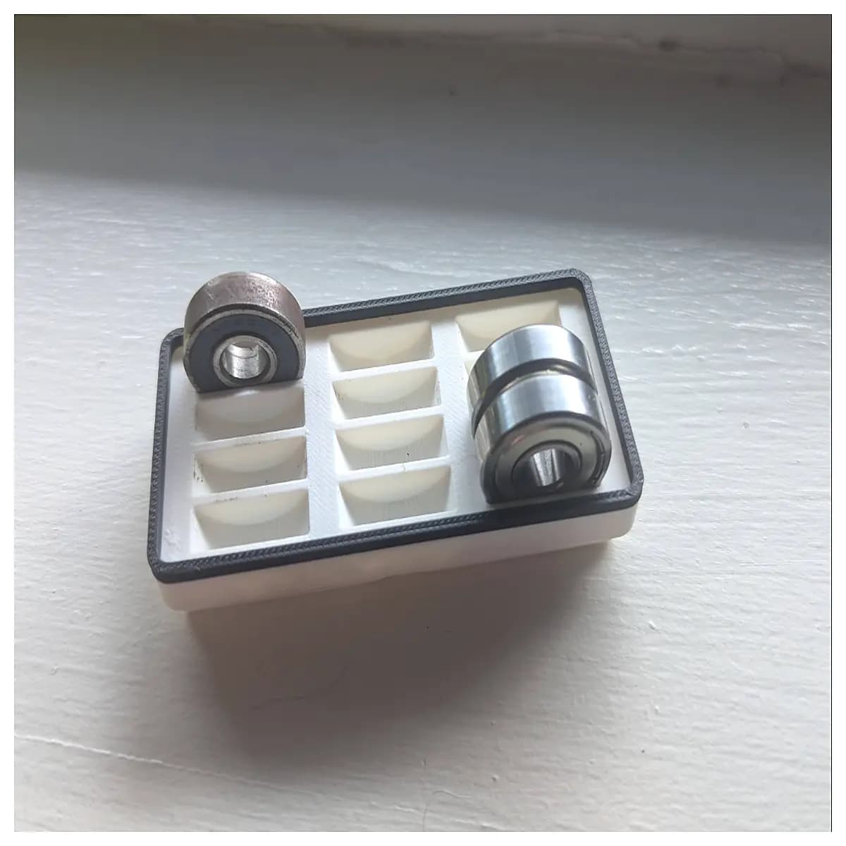 608zz bearing gridfinity organizer 2x1x2u magnetic modular storage bin drawer insert tool box part