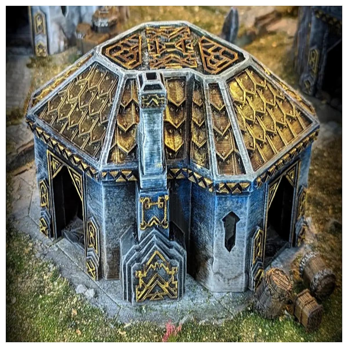 dwarven home drakkar deep realm fantasy board game strategy miniatures terrain