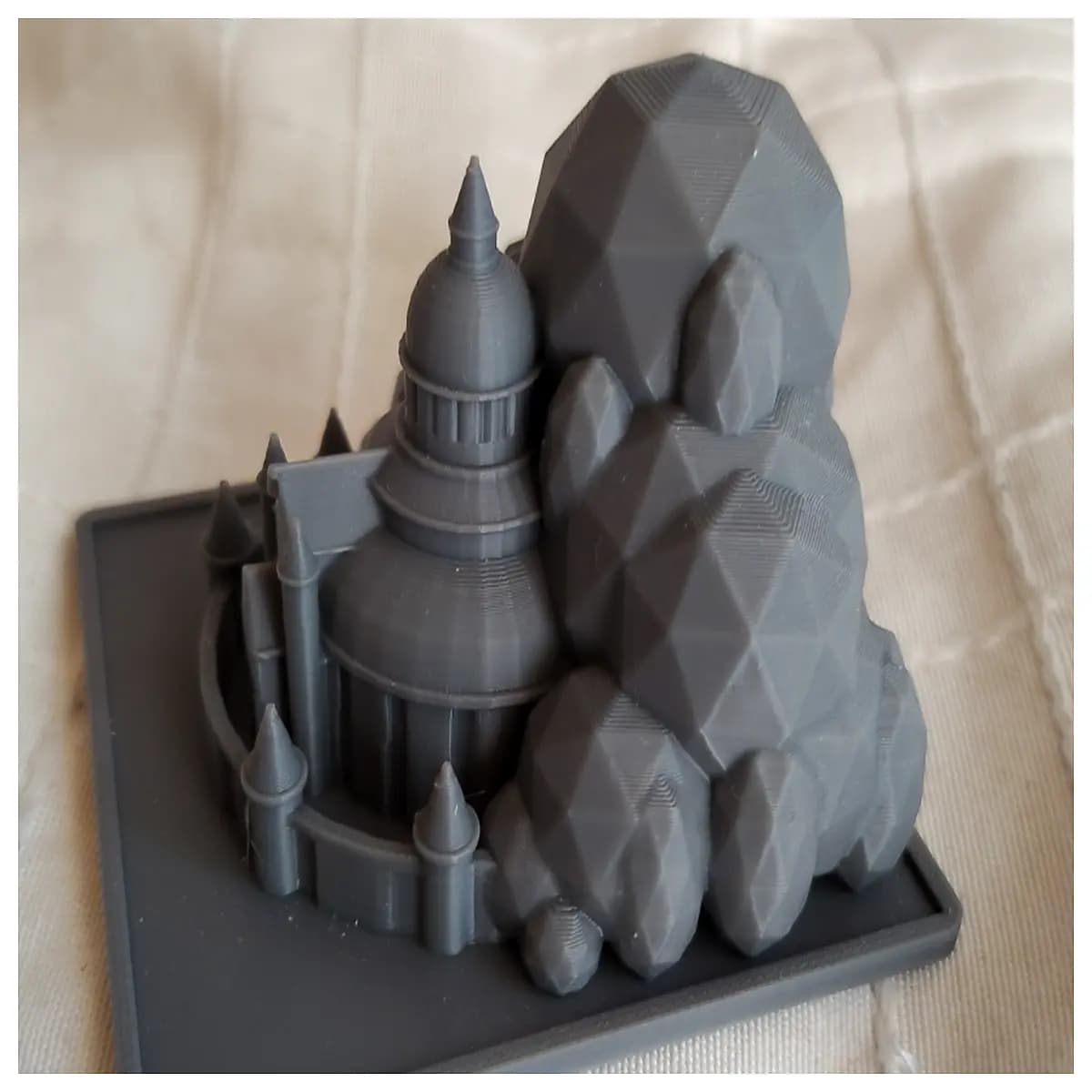 rock castle toy set for kids building blocks adventure playset outdoor garden decoration stone aesthetic