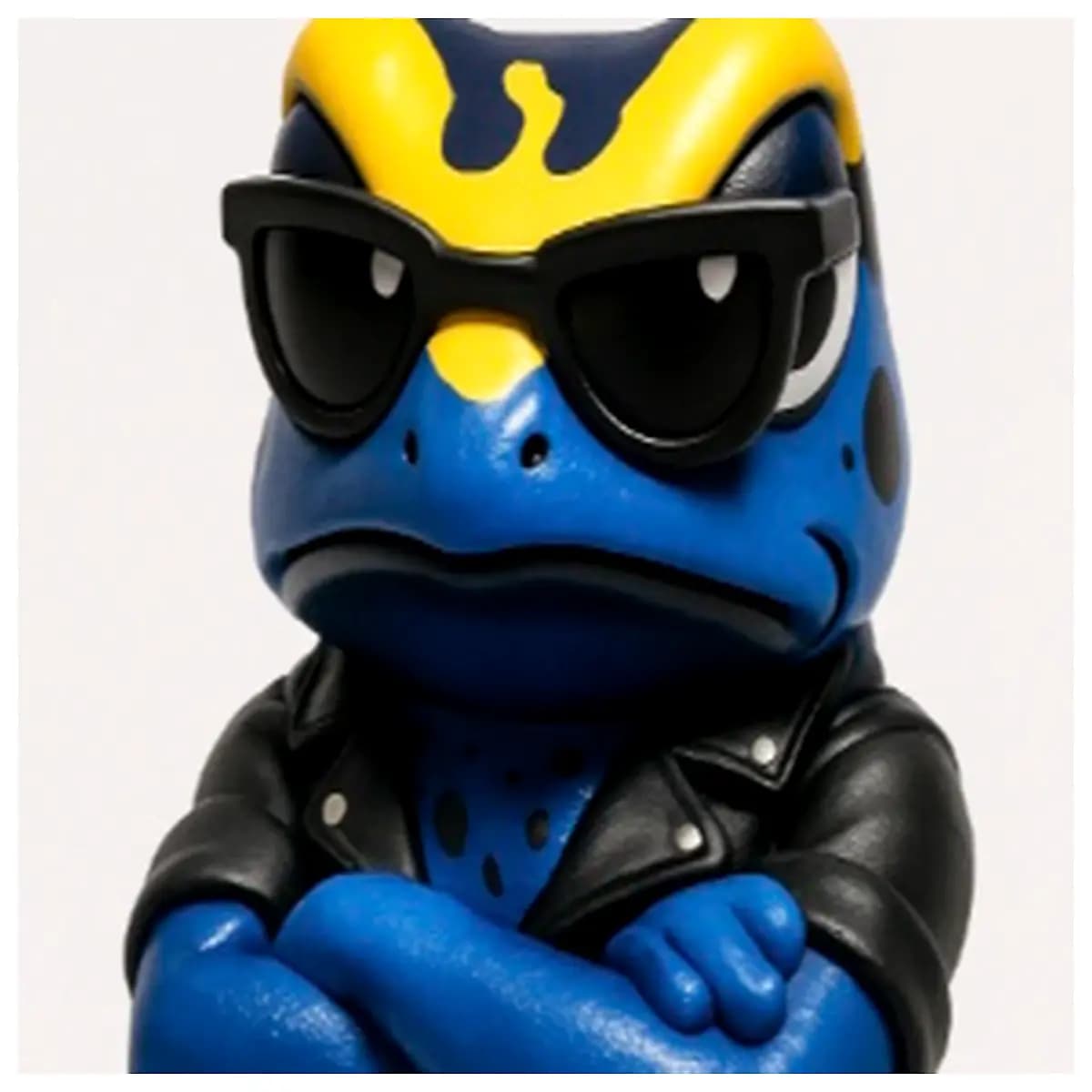 blue tree motorcycle rider plush toy cute animal biker figurine for kids room decor whimsical nature lover gift