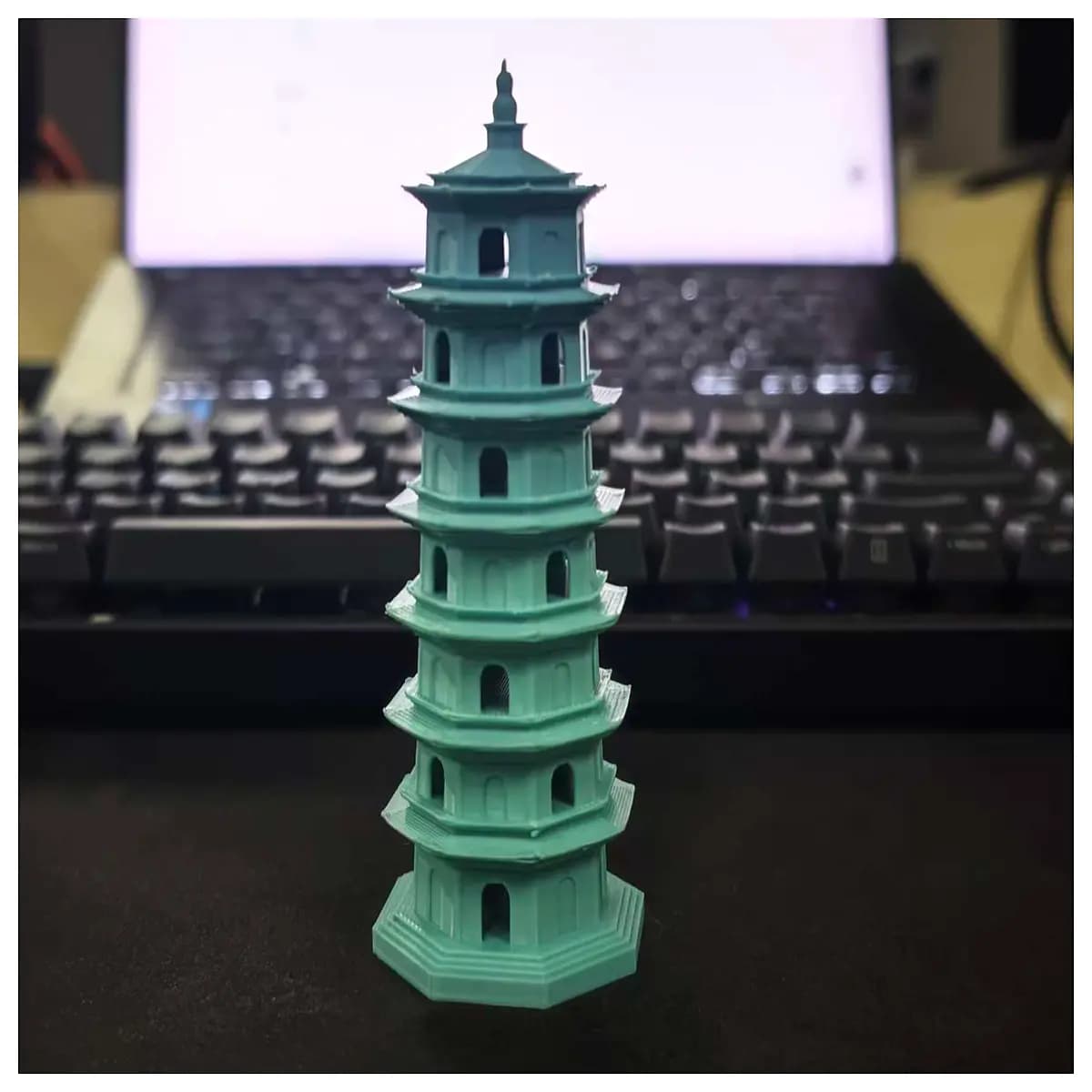 small decorative tower figurine for shelf decor miniature architectural tiny ornamental spire for desk aesthetic room accessory vintage style mini tow