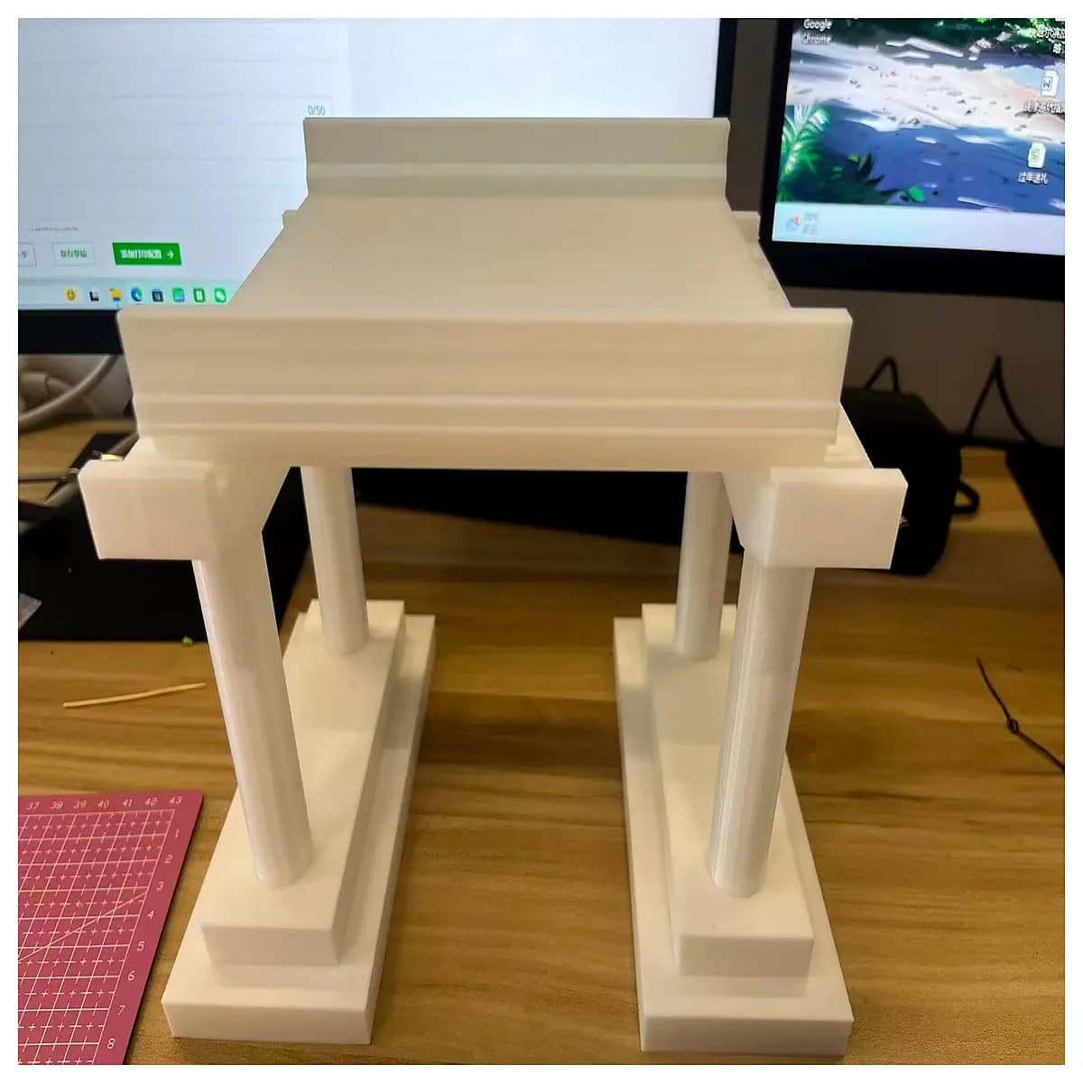 150 large flower wire bridge simply supported beam civil engineering structural analysis teaching aid scale