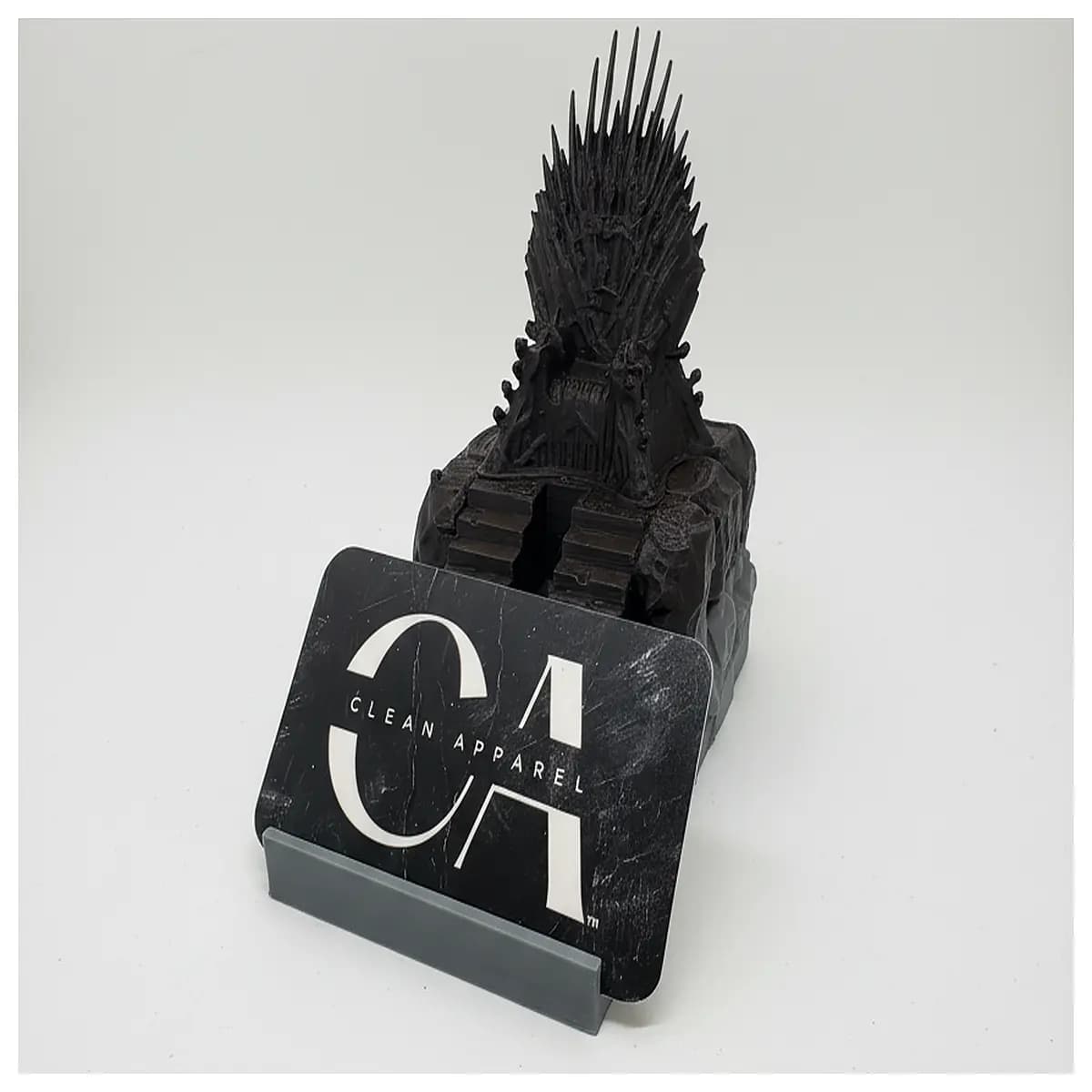 business card holder desk organizer iron throne prop fans