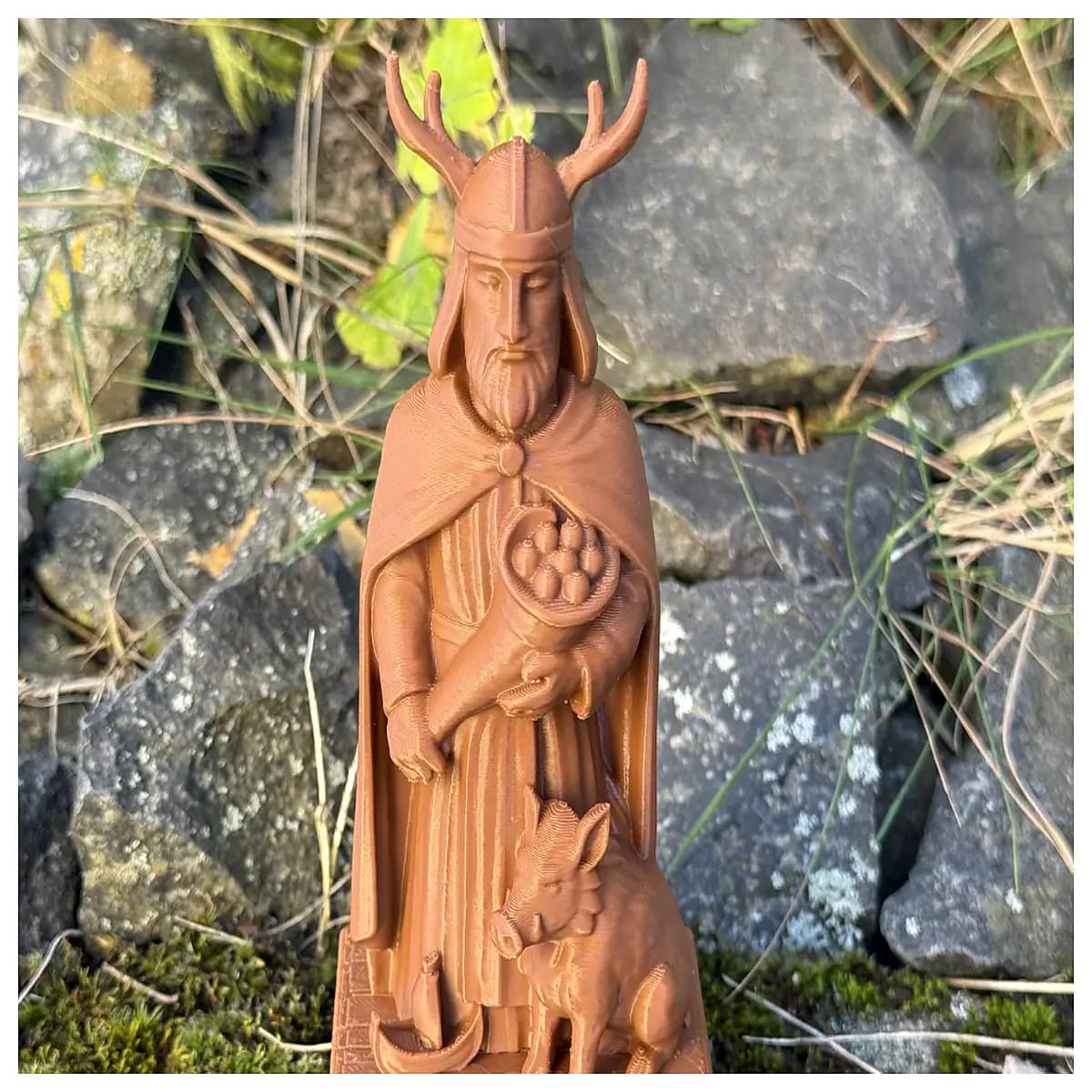 freyr norse god statue mythology decor peace symbol jewelry aesir deity gift pagan altar piece historical fantasy collectible