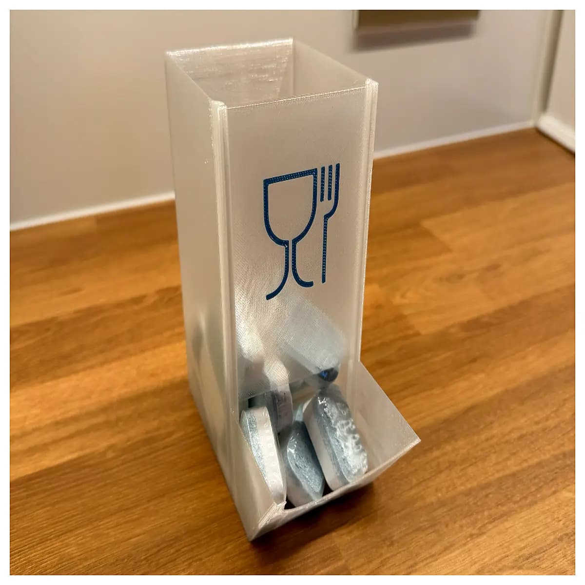 dishwasher tablet dispenser holder organizer rack for kitchen counter storage duty plastic container for detergent pods