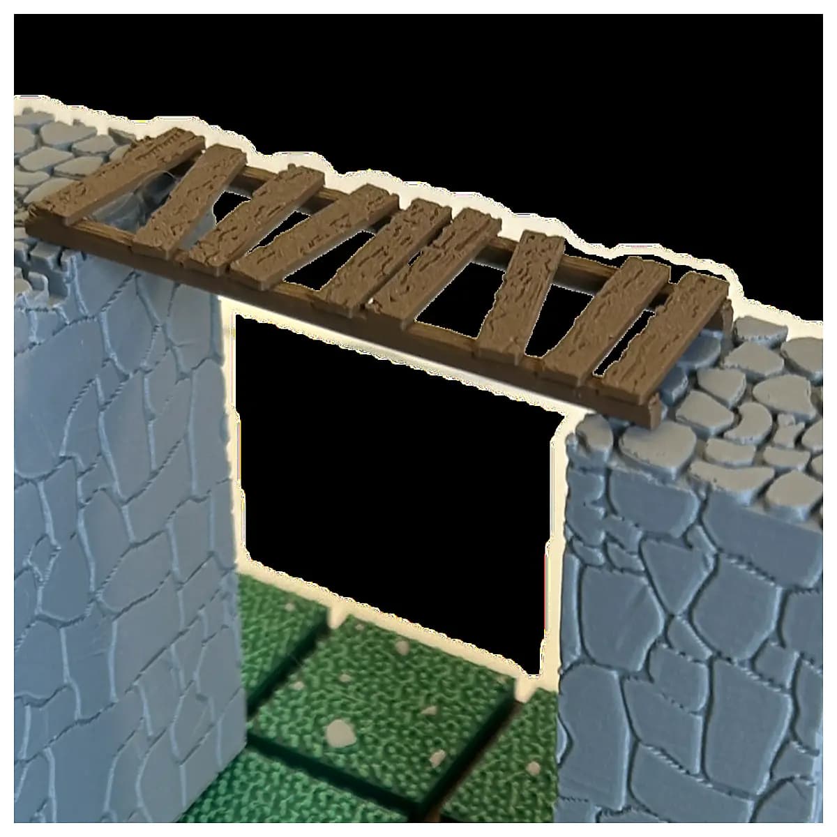 miniature wooden bridge diy building set for desktop decor rustic scenery diorama props