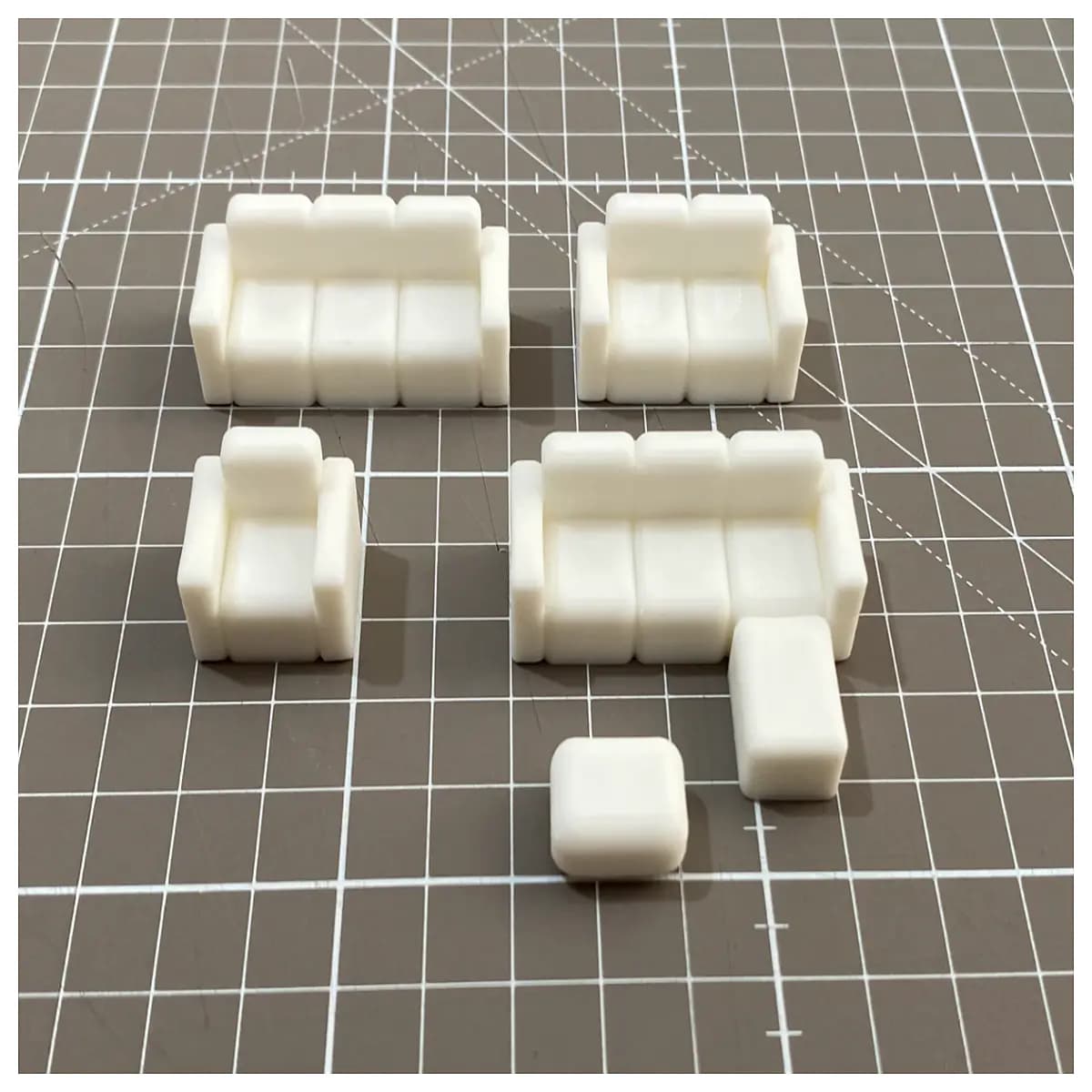 1 1 scale sofa miniature for dollhouse realistic living room furniture detailed resin couch for collectors small scale sofa