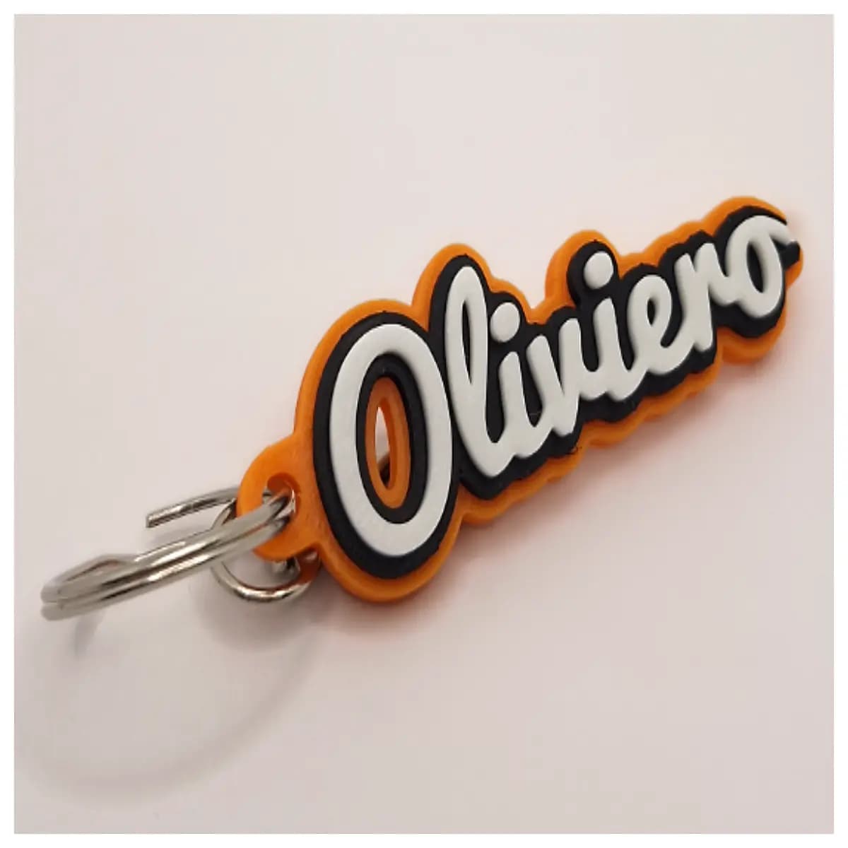 oliviero keychain leather keyring key holder bag charm men women durable metal accessory