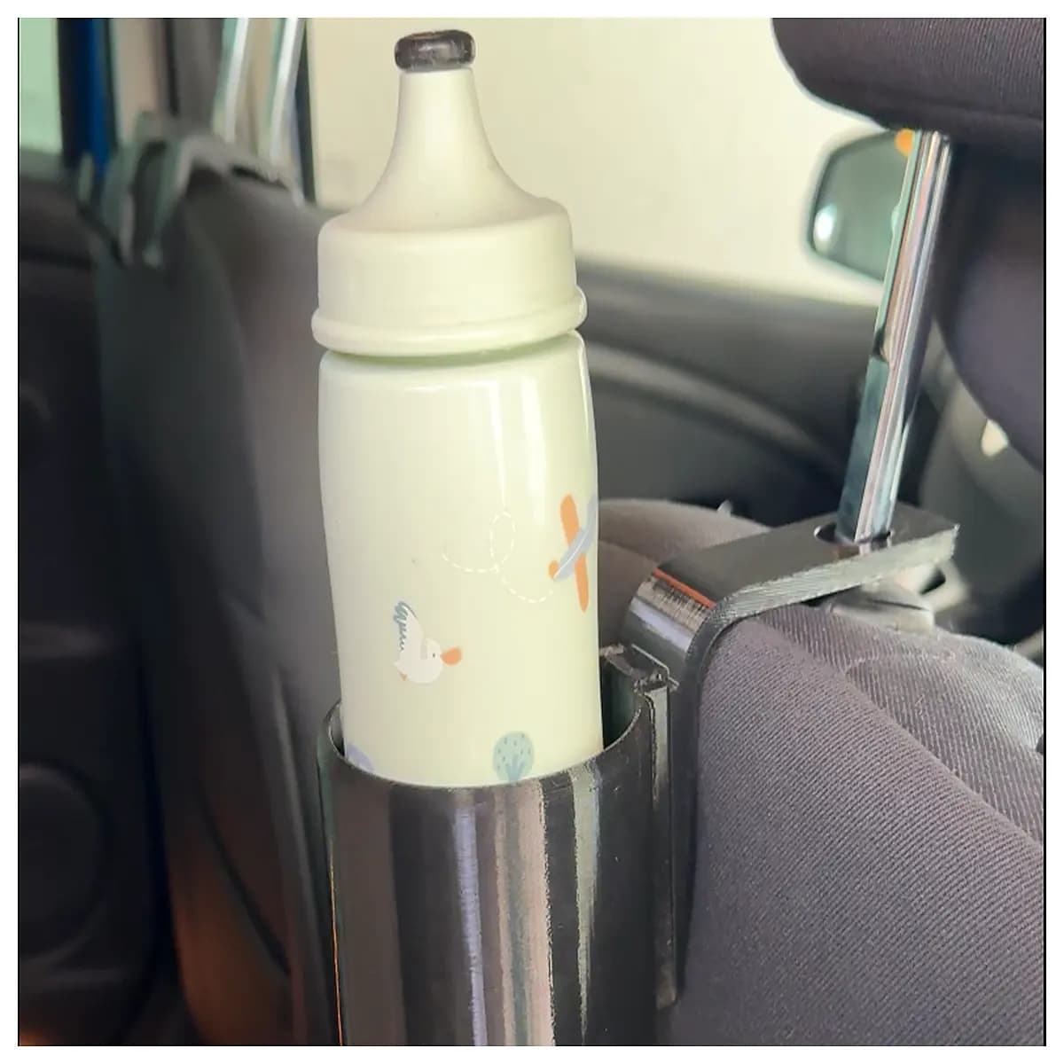 car headrest cup holder organizer for camping travel truck seat back storage suv neck pillow with drink holder portable beverage rack for road trips
