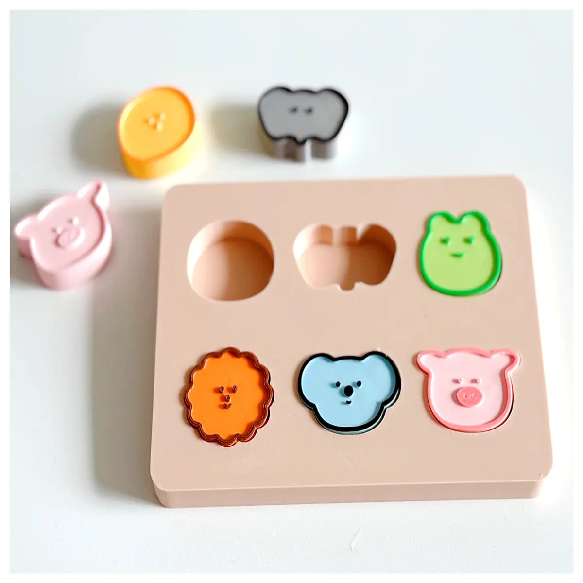 wooden shape sorter puzzle for toddlers 1 3 years old animal figure matching game early learning educational toy for kids montessori sensory play