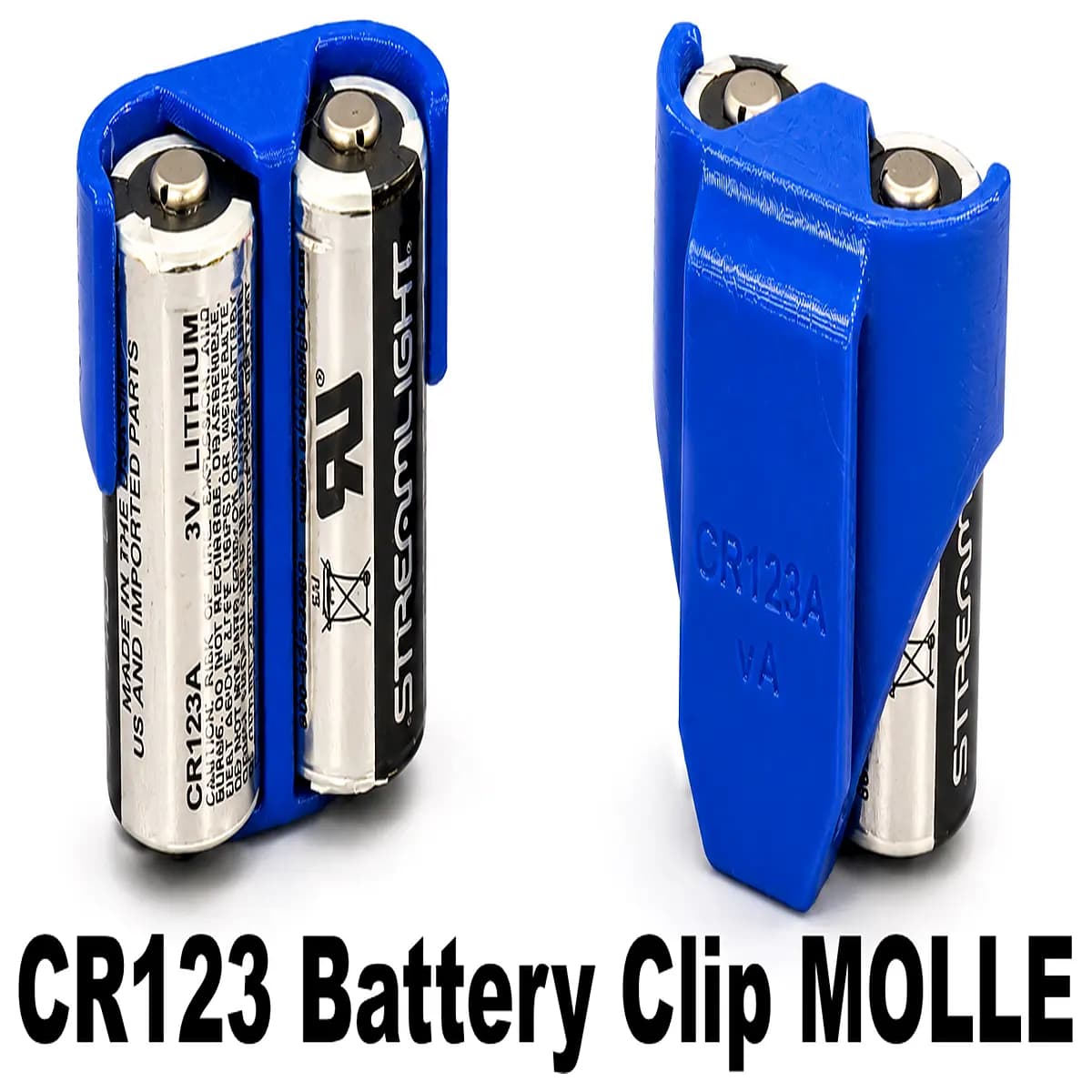 cr123 battery holder molle pouch tactical gear organizer 18650 adapter mount for flashlight accessories