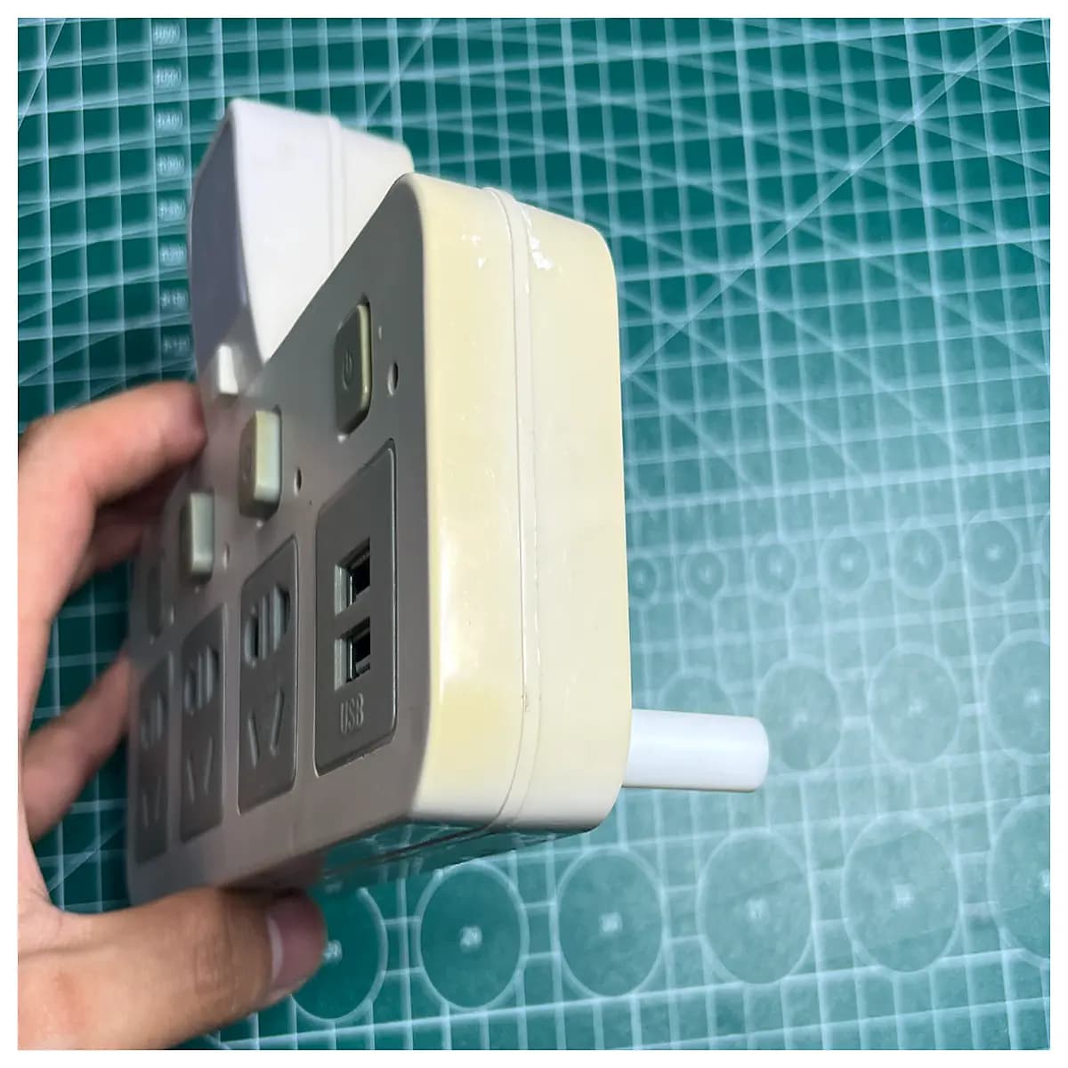 extension cord back support organizer holder for power strip cable management wall mount