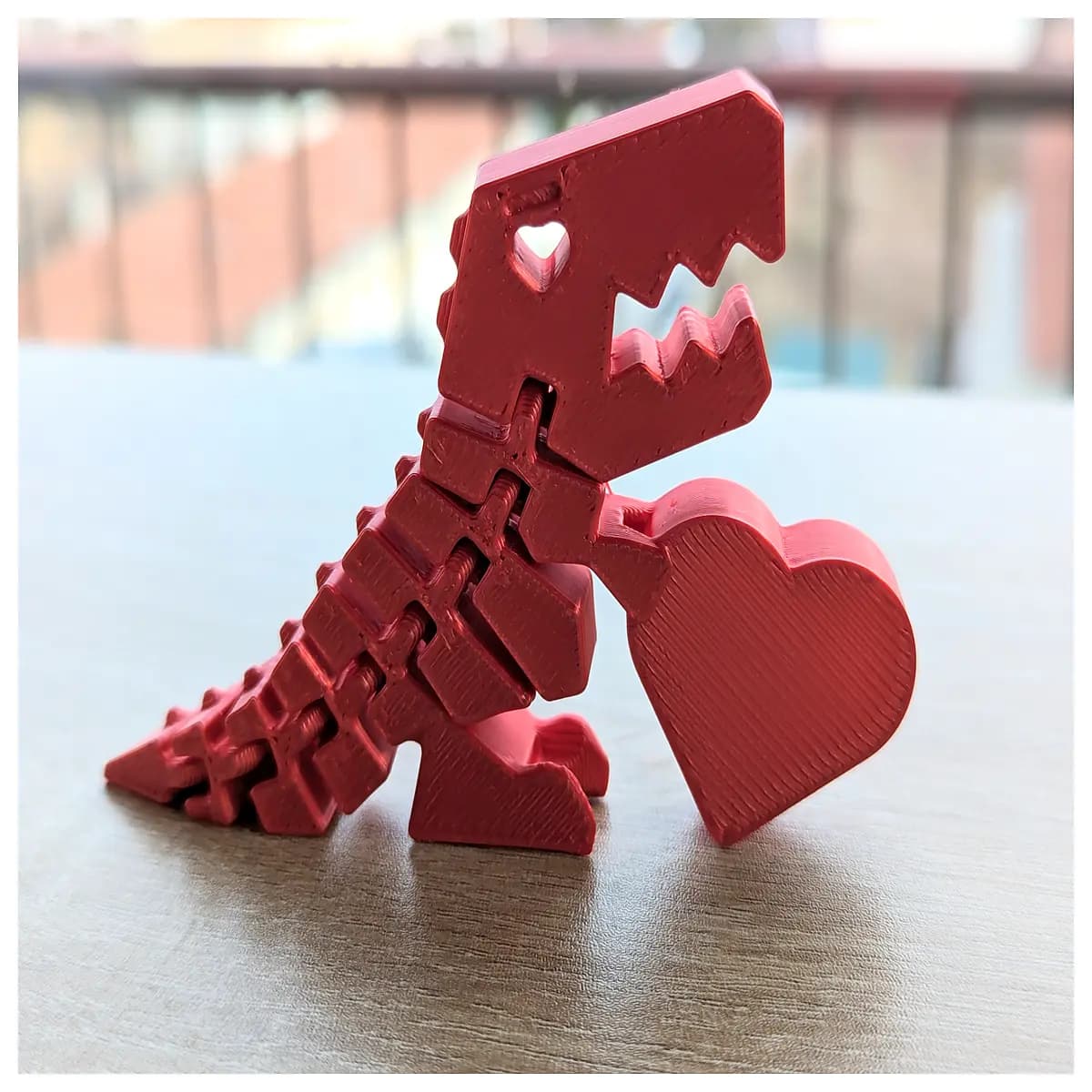 valentine s day him her flexi dino print in place print moving t rex toy funny dinosaur romantic surprise for boyfriend girlfriend cute flexi