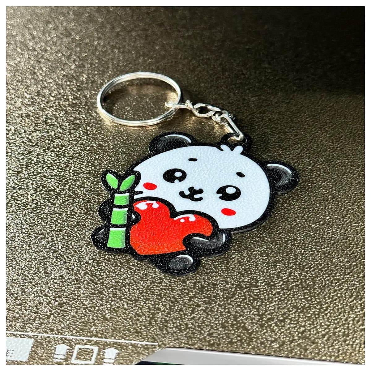cute panda keychain plush toy kawaii animal charm bag pendant key ring kids women