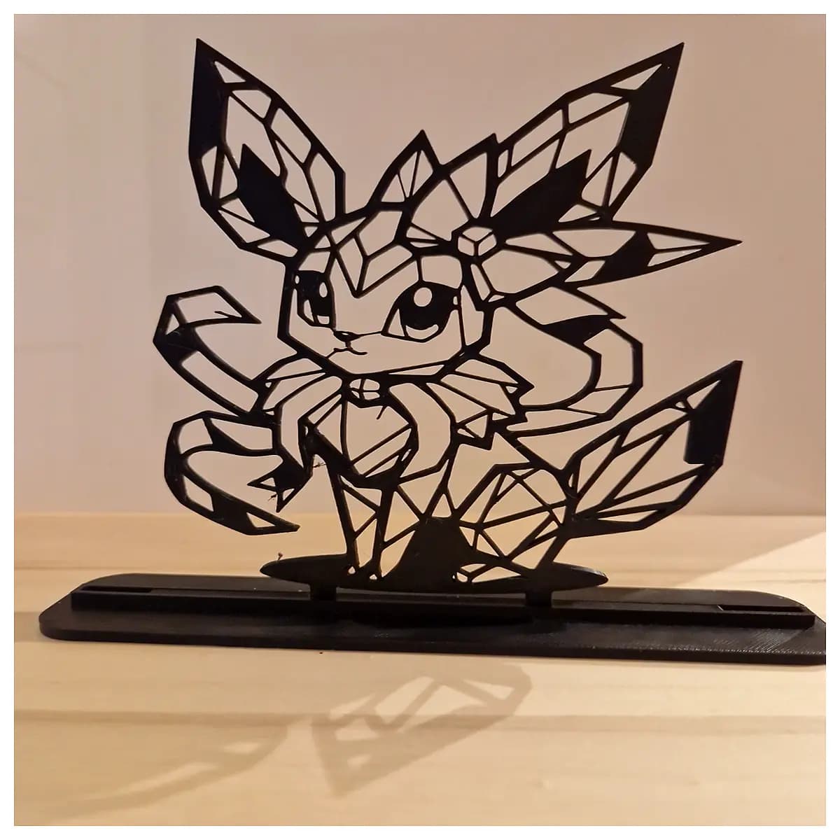 low poly fairy eevee figure printable v1 stl file geometric toy resin print