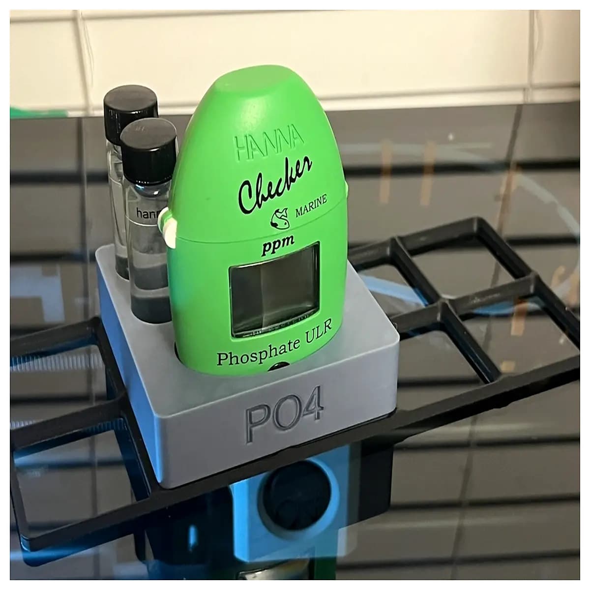 hanna instruments phosphate test gridfinity organizer storage box water quality testing reagent holder lab equipment storage