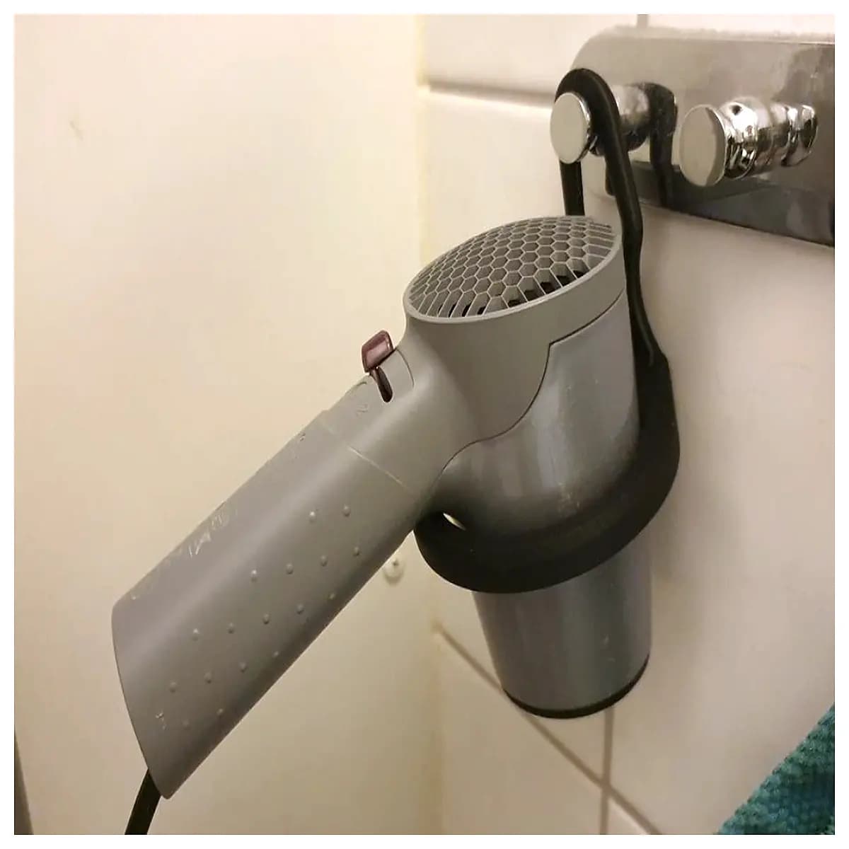 hair dryer holder wall mount bathroom organizer rack for salon home use duty
