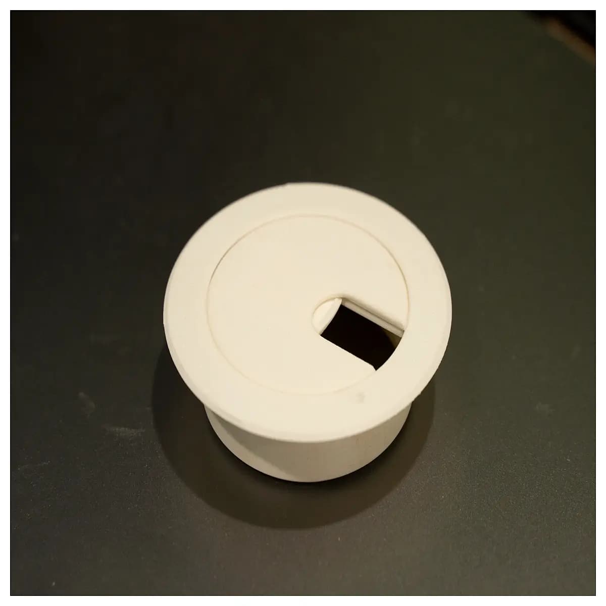 desk cable grommet hole cover cord organizer pass through wire management system