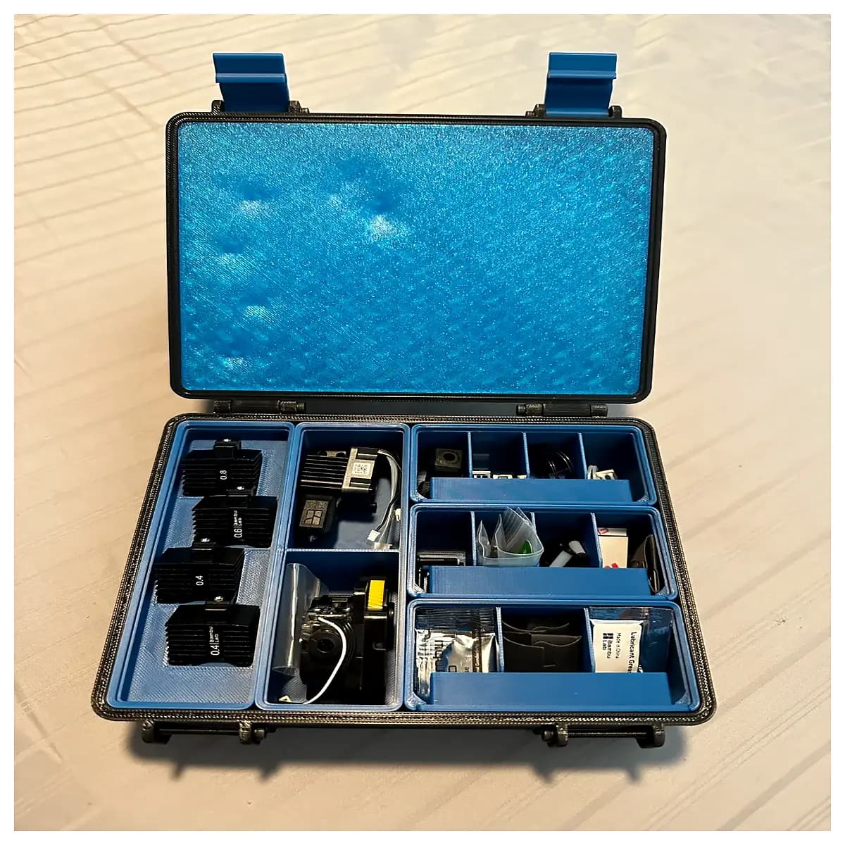 sturdy gridfinity organizer bin 34mm magnetic storage box for desk tools parts small items duty container