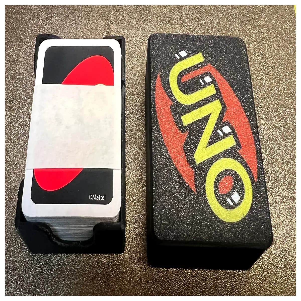 uno go mini card game box travel size portable party card set for kids adults outdoor fun