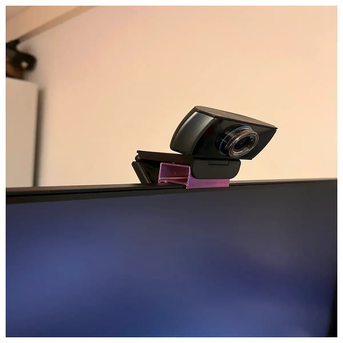 monitor camera mount bracket for thin bezel webcam holder upgrade accessory