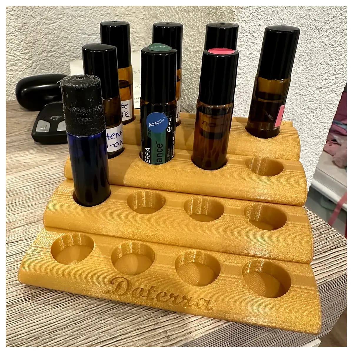 essential oil shelf organizer storage rack for doterra bottles holder desktop caddy