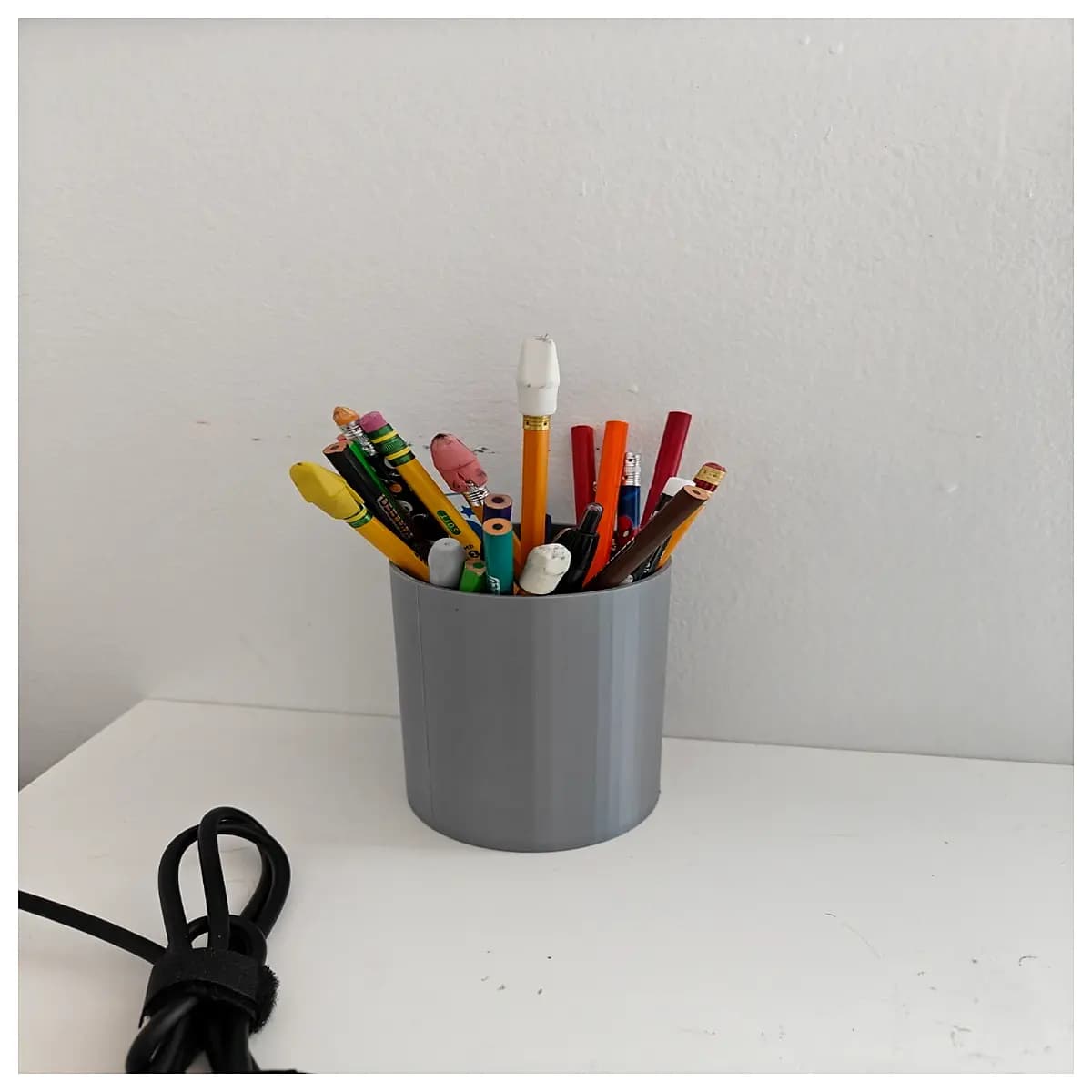 low poly pencil holder desk organizer geometric mesh cup stationery storage container for office supplies