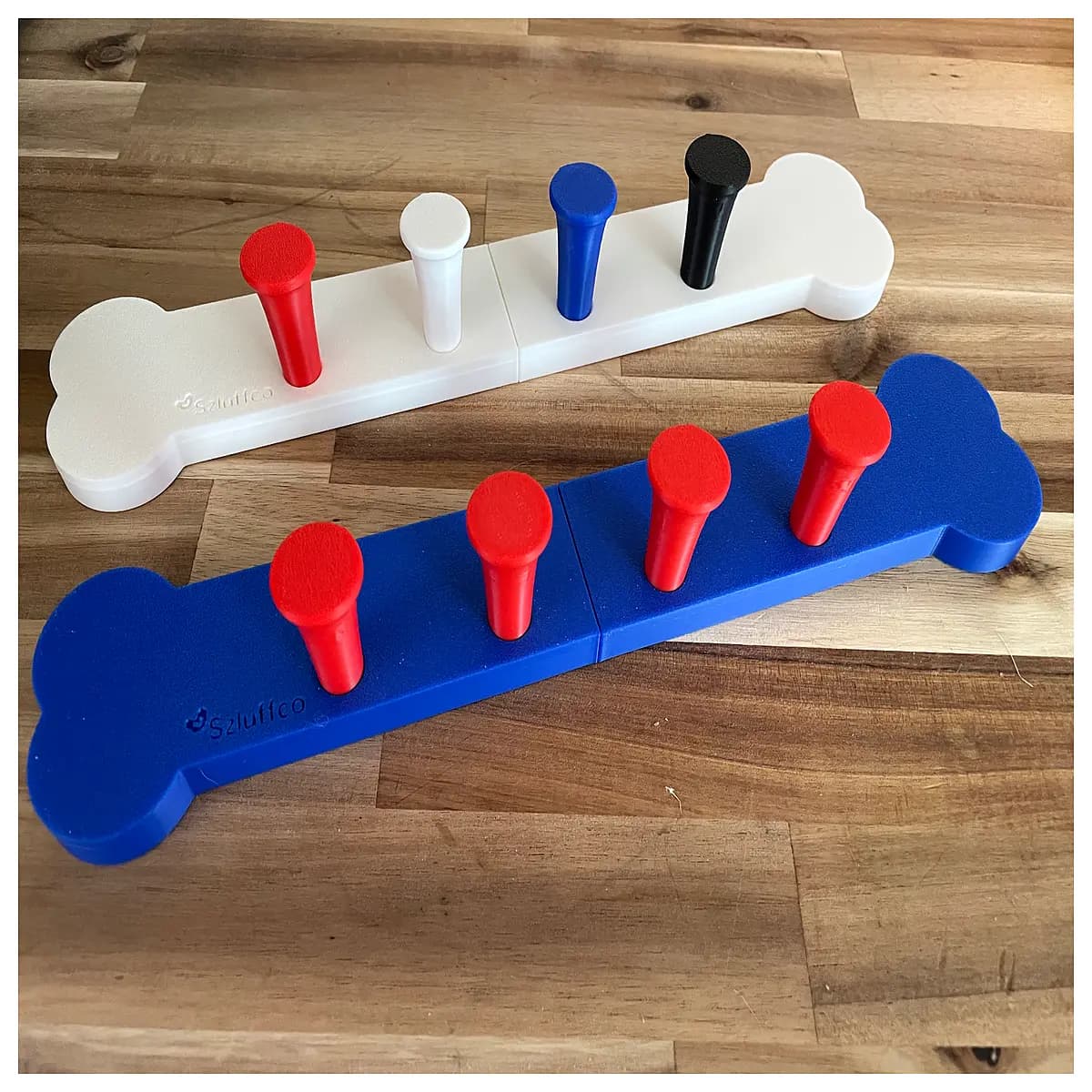 4 prong dog bone belt hanger organizer wall mount rack for home office storage