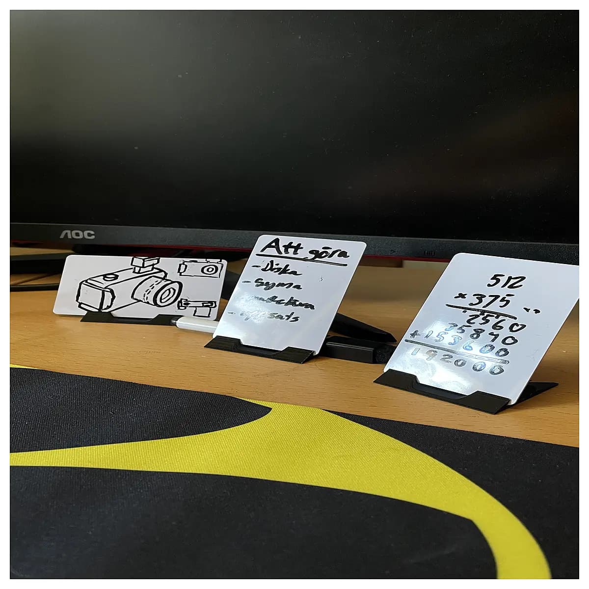portable mini whiteboard for kids desk magnetic dry erase board holder educational easel for home office